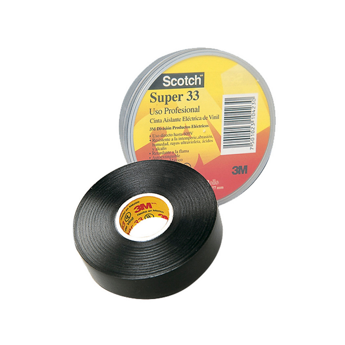 Foto 2 pulgar | Cinta Aislante 3m 18x20 Vinil Negro Scotch Super 33