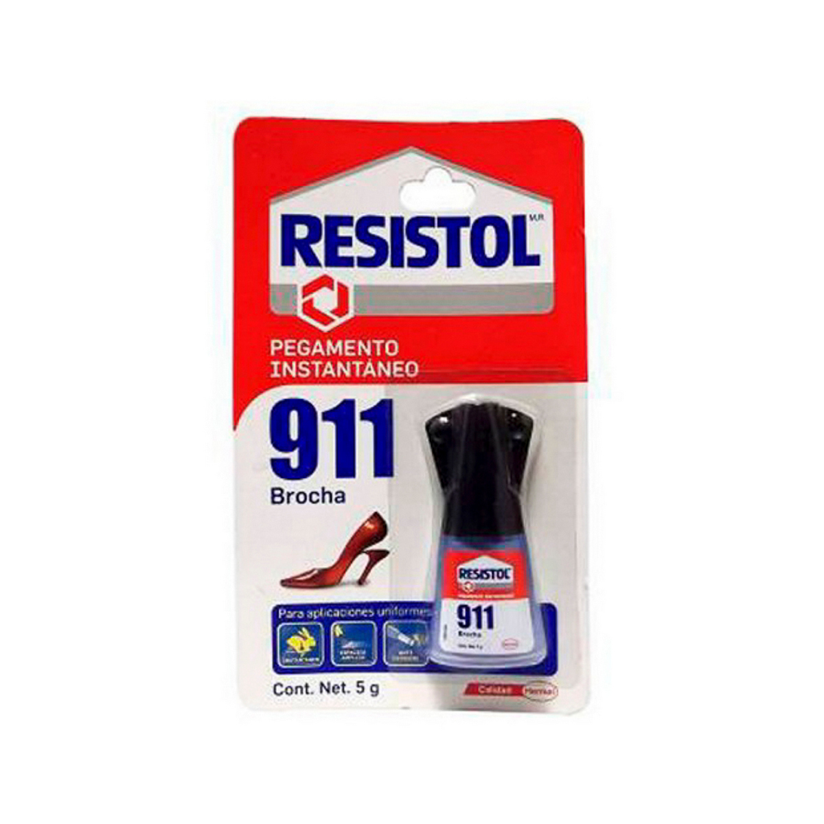 Foto 2 pulgar | Adhesivo Instantaneo Resistol Uso General 05 Gr (0.16 Oz) (911 Brocha)