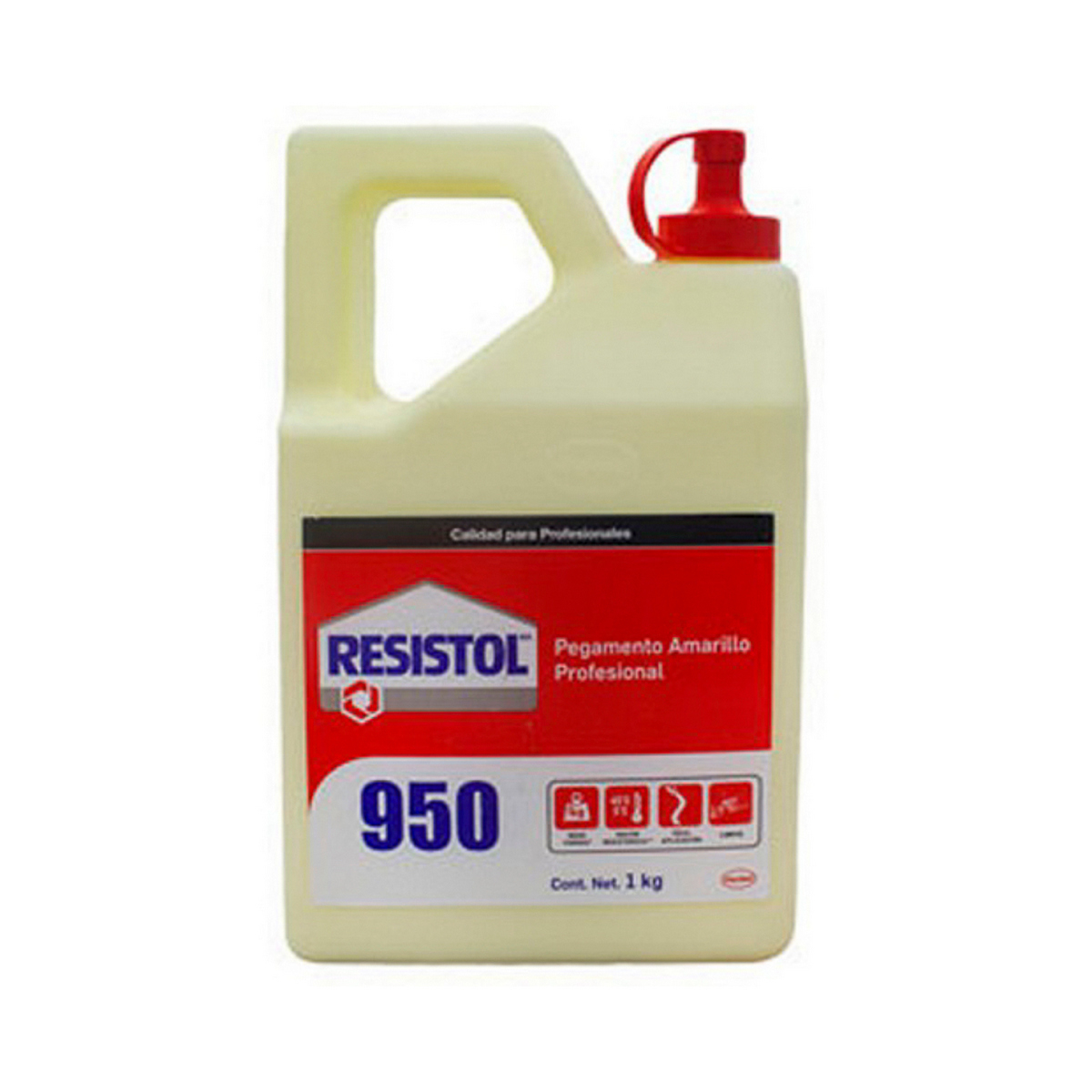 Foto 2 pulgar | Pegamento Blanco Resistol 1 Kg (950 Profesional Amarillo)