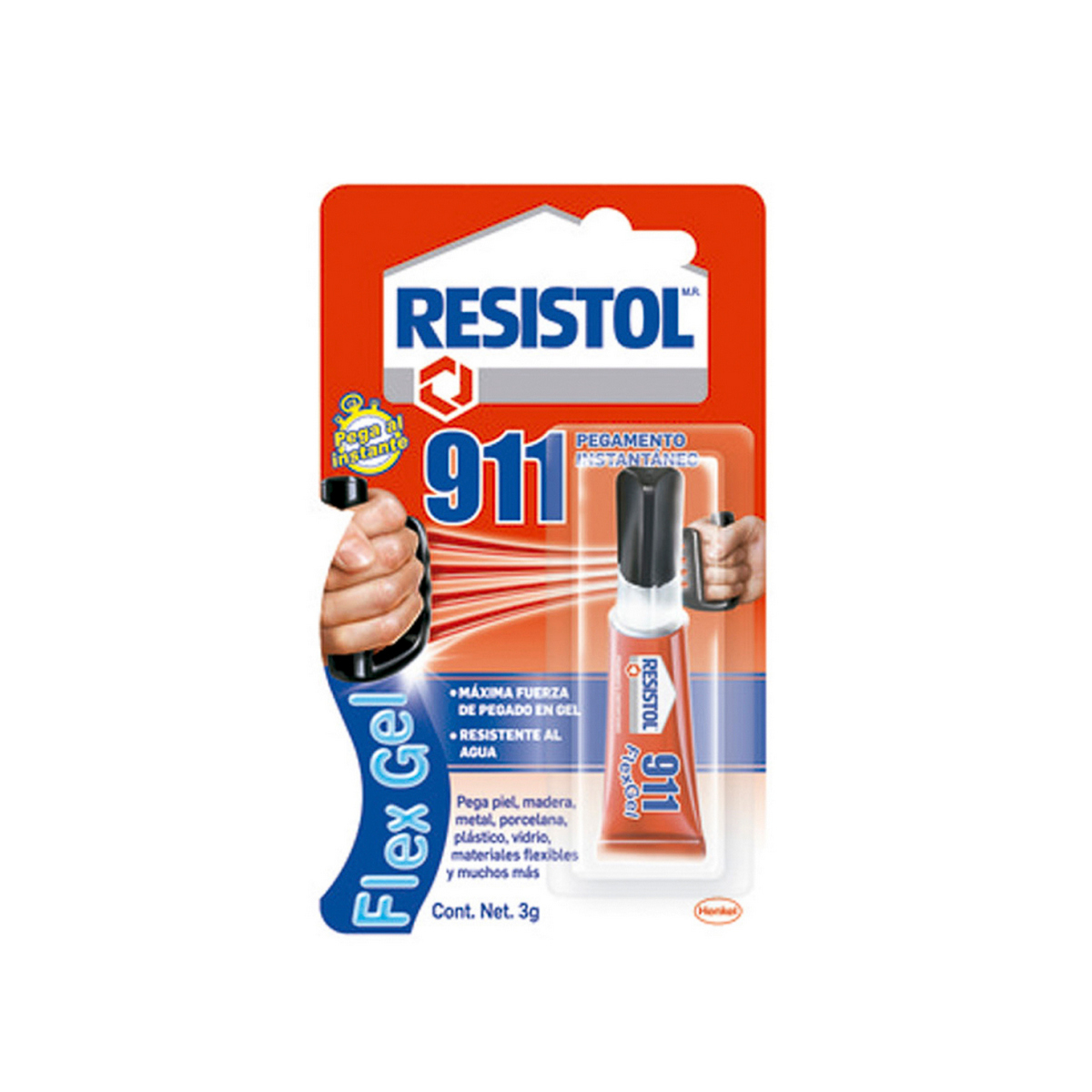 Foto 2 pulgar | Adhesivo Instantaneo Resistol Uso General 03 Gr (0.10 Oz) (911 Flexgel)