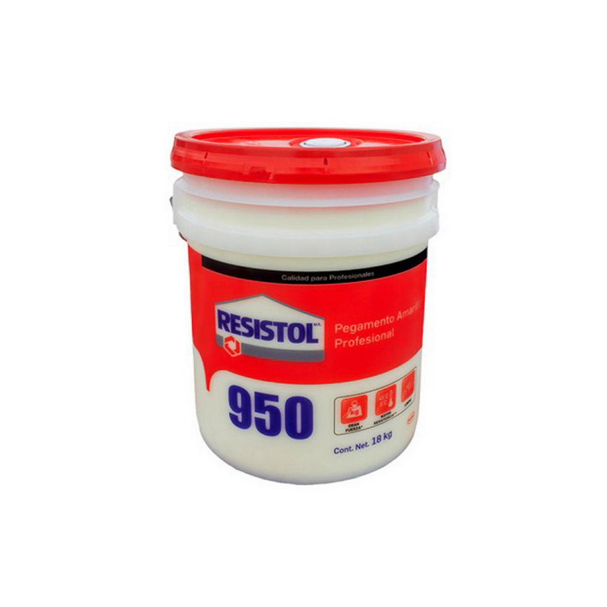 Foto 2 pulgar | Pegamento Blanco Resistol 18 Kg (950 Profesional Amarillo)
