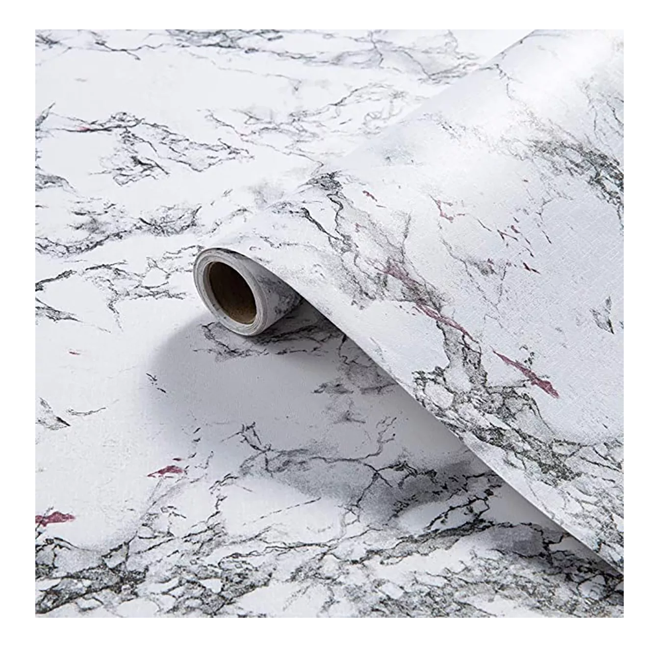 Foto 3 pulgar | Papel Tapiz BELUG de Mármol Blanco 10 m X 45 cm 3D Adhesivo