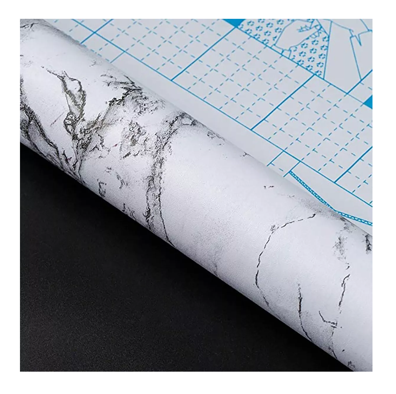 Foto 6 pulgar | Papel Tapiz BELUG de Mármol Blanco 10 m X 45 cm 3D Adhesivo