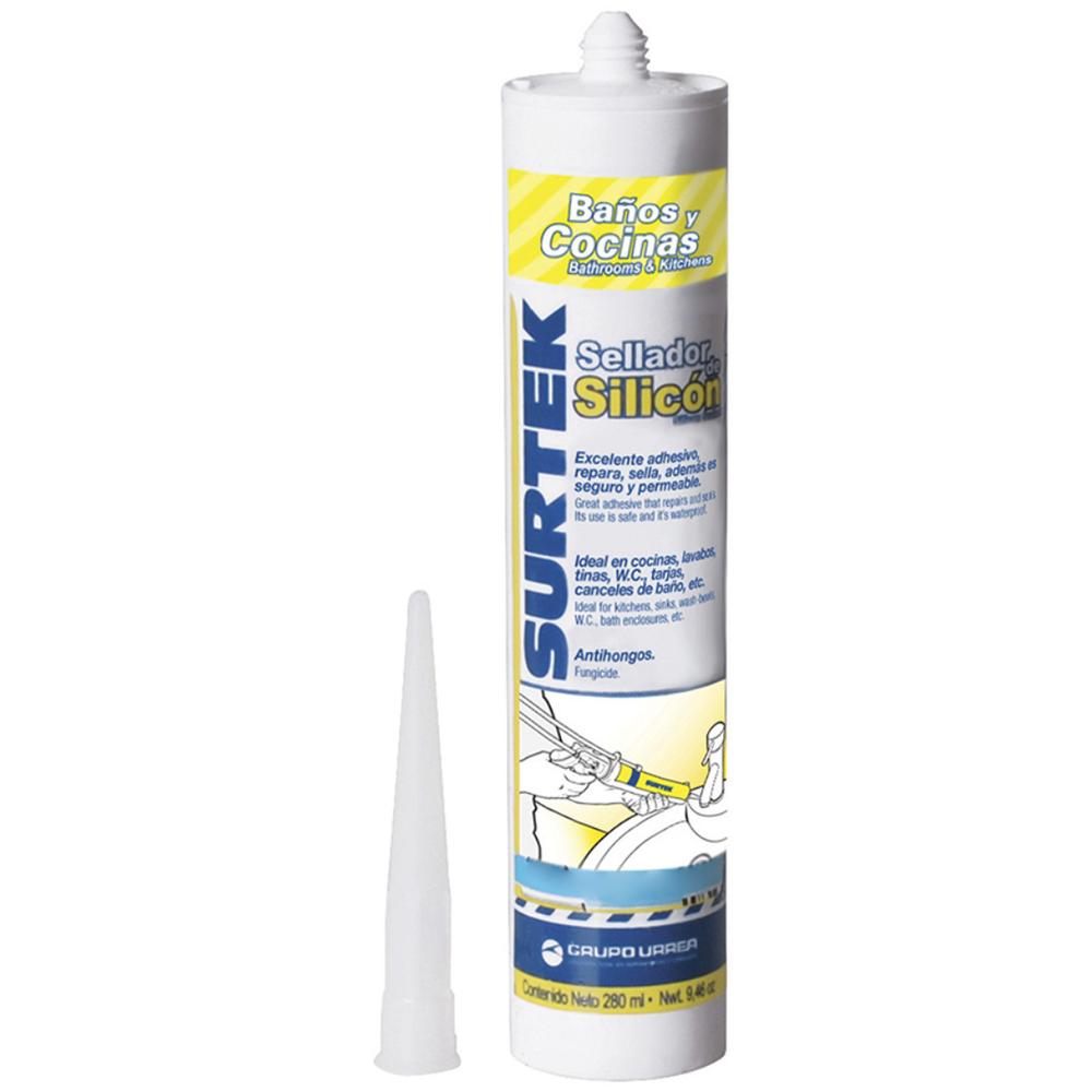 Foto 1 | Silicon Para Baño Y Cocina Color Blanco 280 Ml Surtek