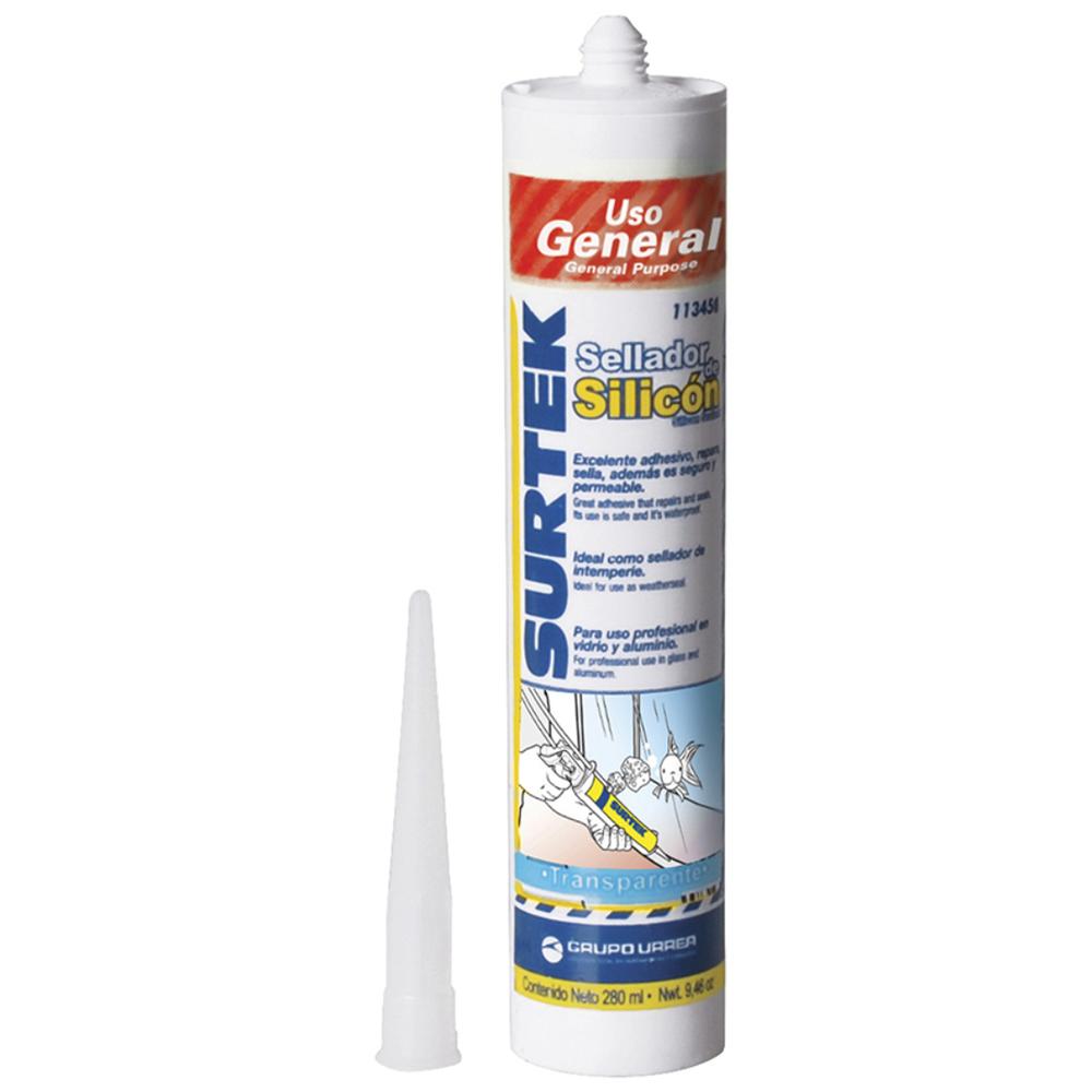 Foto 2 pulgar | Silicon Color Transparente 280 Ml Surtek
