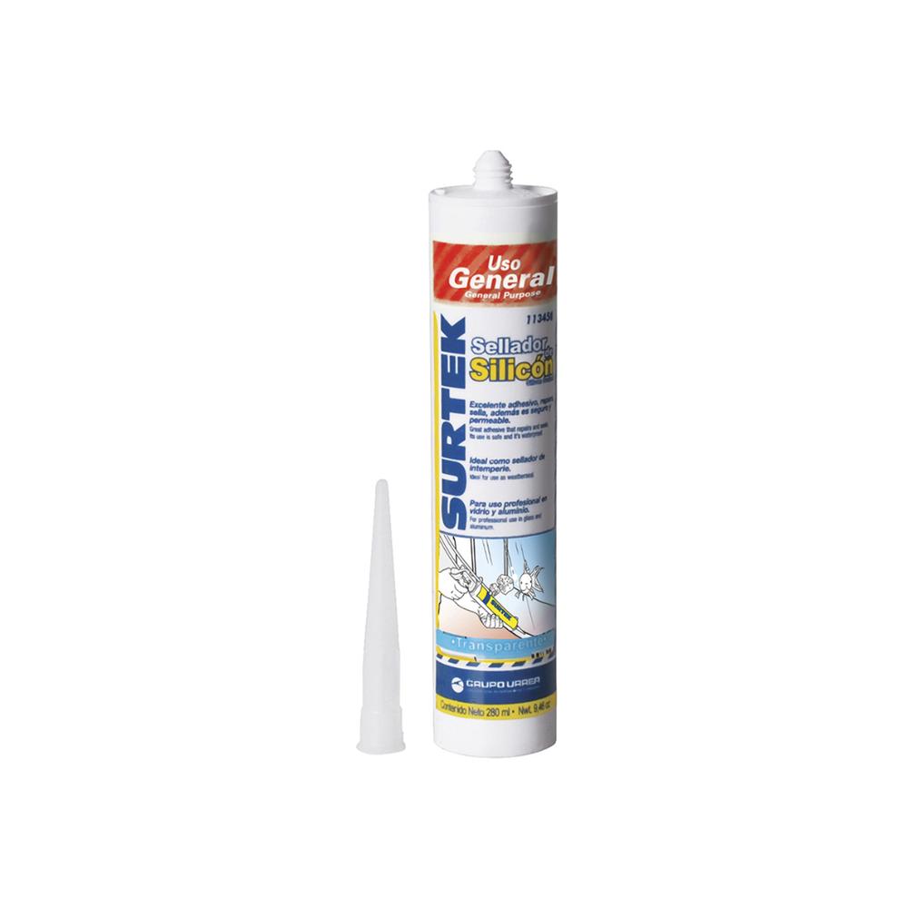 Foto 3 pulgar | Silicon Color Transparente 280 Ml Surtek