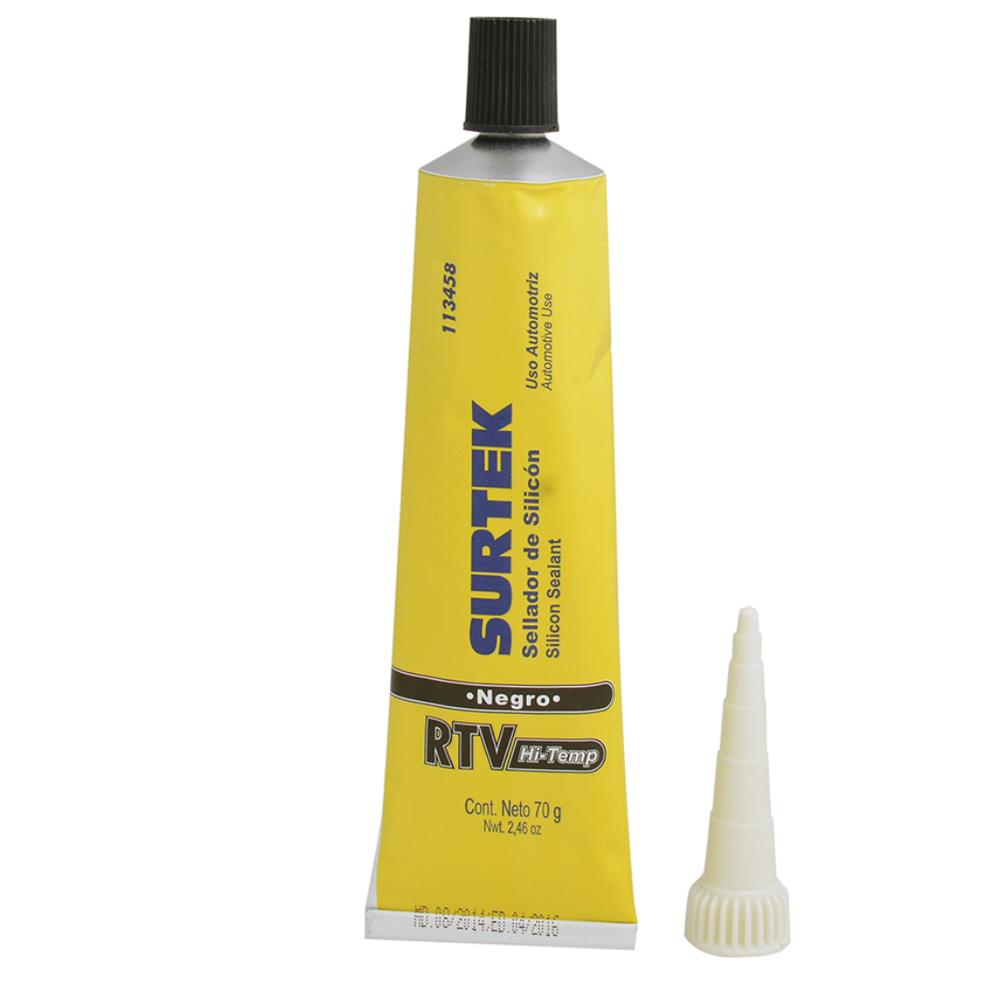 Foto 2 pulgar | Silicón Para Alta Temperatura Color Negro En Tubo Surtek 70 Gr