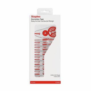 Foto 6 | Cinta Correctora Staples Topwinder, Paquete De 10 Unidades, 5 Mm X 8 M - Venta Internacional.