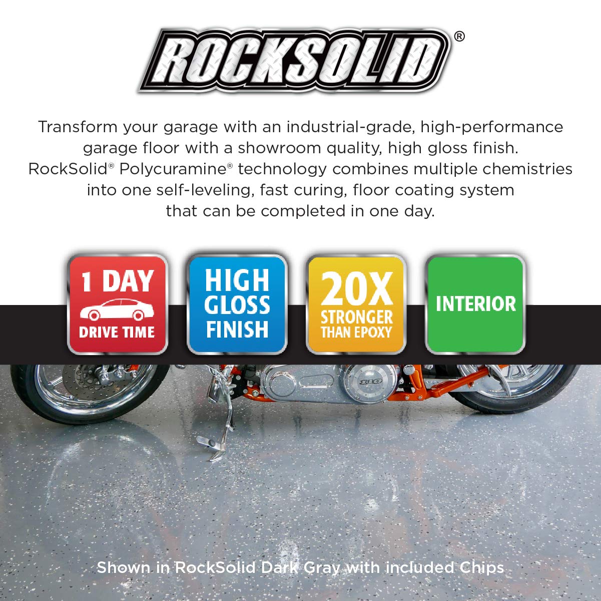 Foto 5 pulgar | Revestimiento De Suelo Rust-oleum Rocksolid Polycuramine 5.3 L Gray - Venta Internacional.