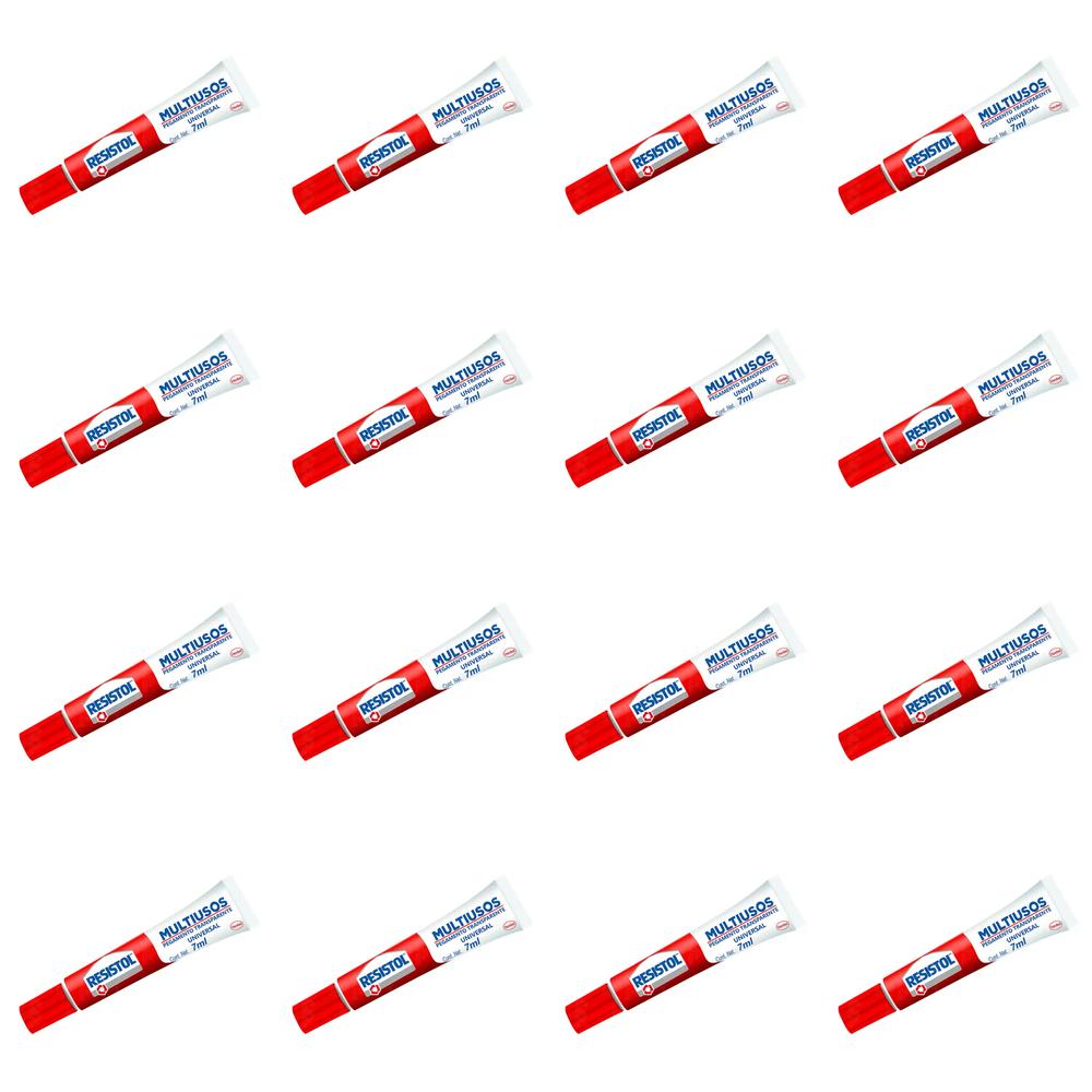 Foto 1 | Pack 16 Pegamento Resistol Transparente Multiusos 7 Ml Henkel