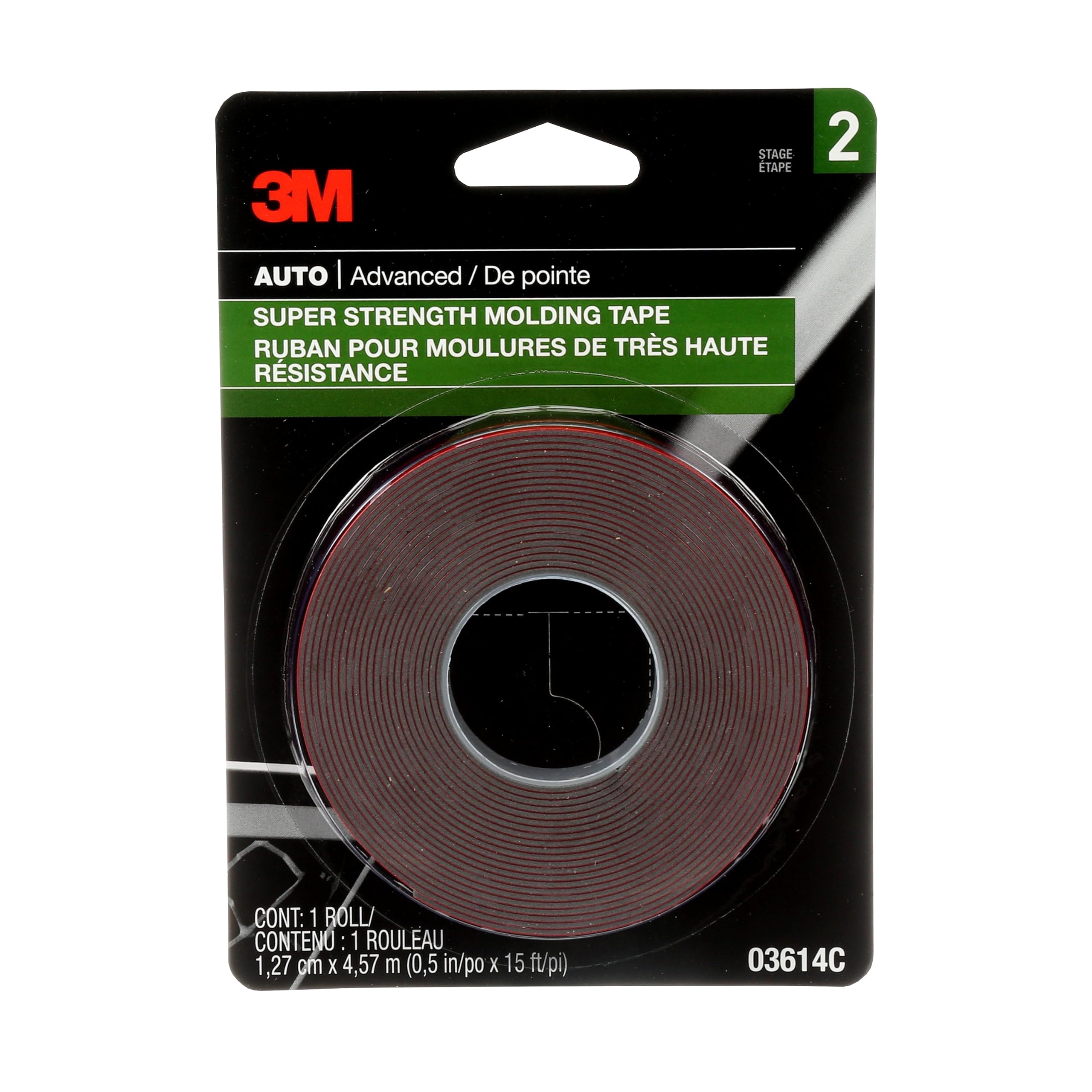 Cinta de Moldeo Doble Cara 3m Superresistente 1,27 cm x 4,57 m  - Venta Internacional