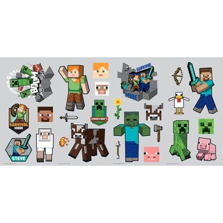 Foto 2 | Adhesivos De Pared Roommates Rmk5366scs Con Personajes De Minecraft - Venta Internacional.