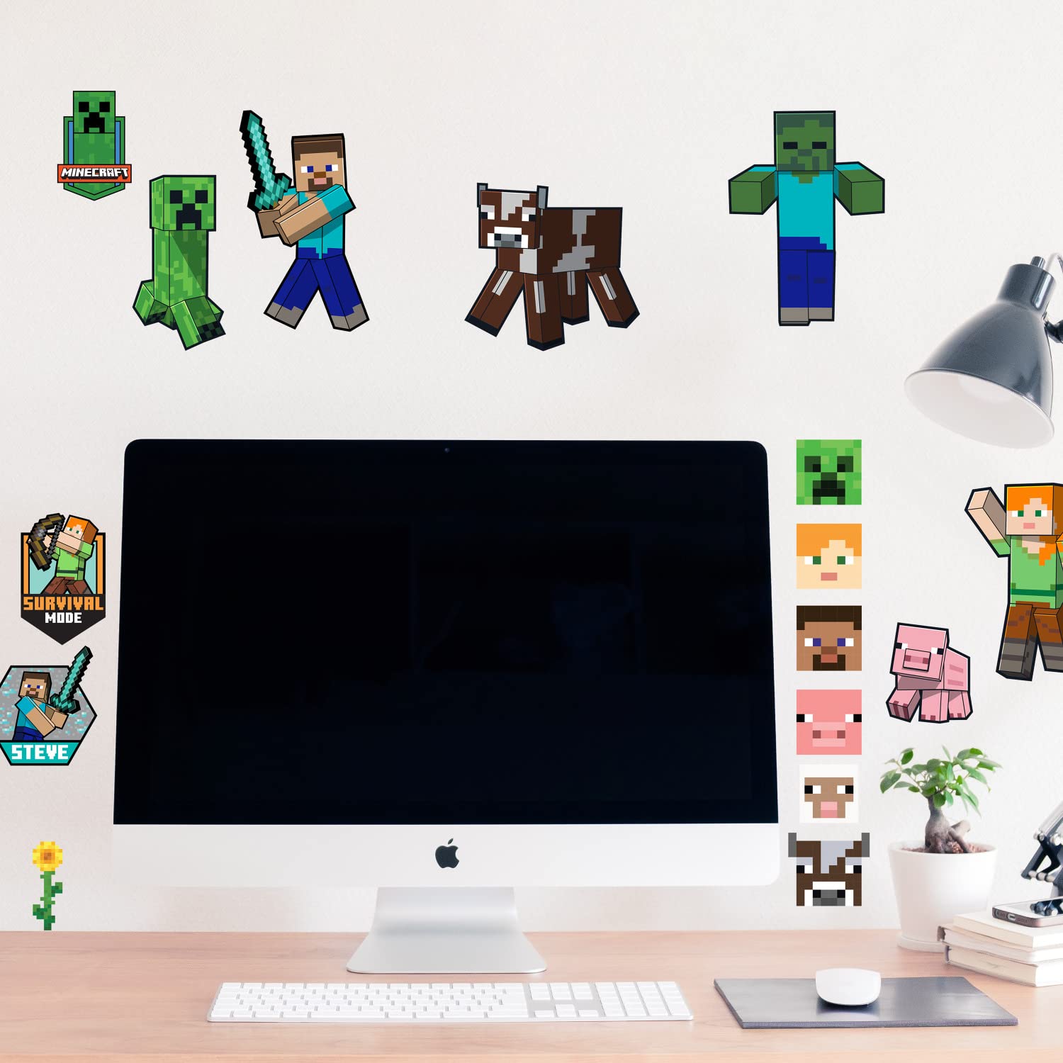 Foto 5 | Adhesivos De Pared Roommates Rmk5366scs Con Personajes De Minecraft - Venta Internacional.