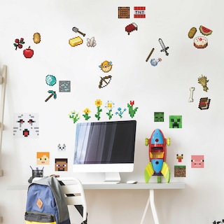 Foto 1 | Adhesivos De Pared Roommates Minecraft Rmk5006scs 38 Piezas - Venta Internacional.