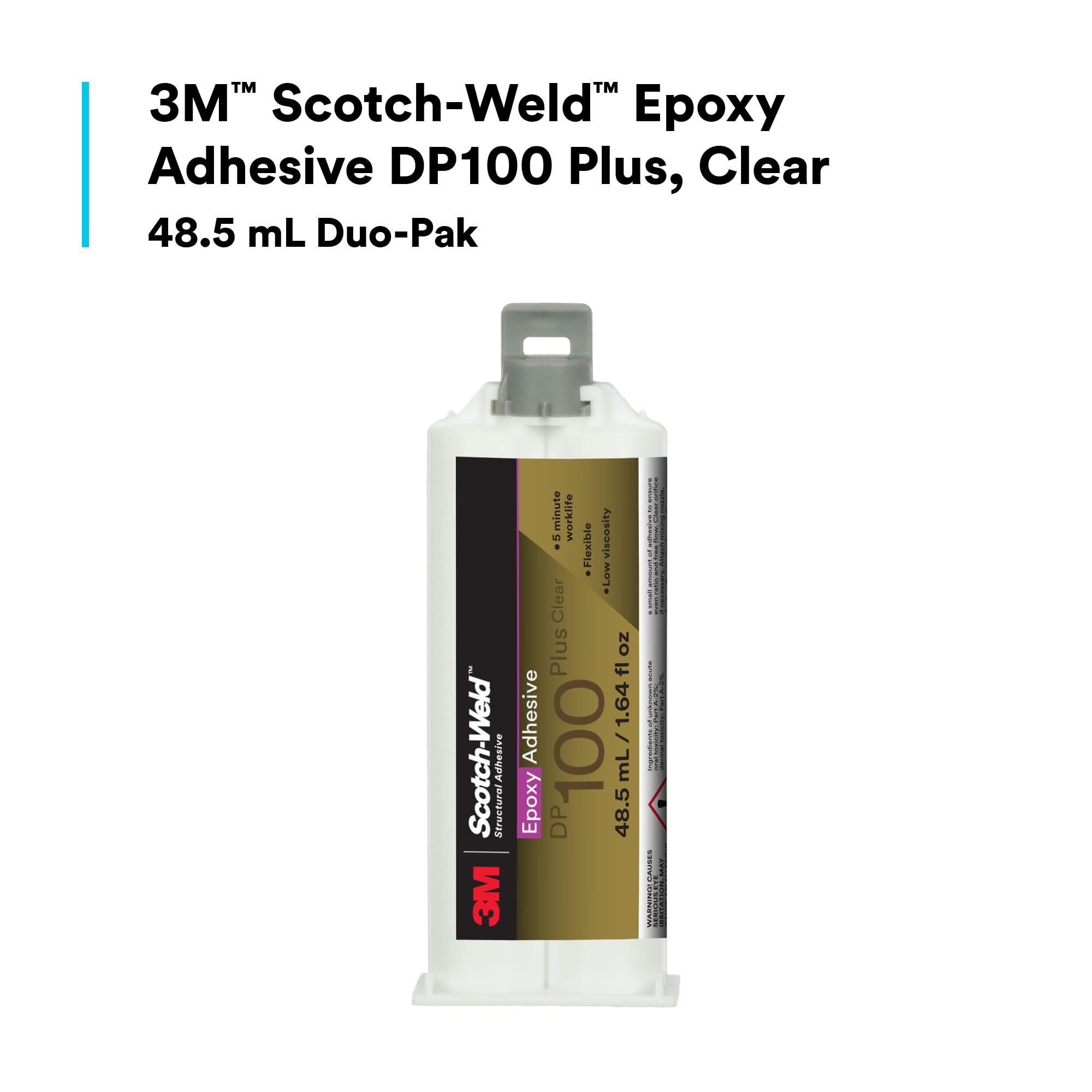 Foto 3 pulgar | Adhesivo Epóxico 3 m Scotch-weld Dp100 Plus Transparente 48.5 ml - Venta Internacional