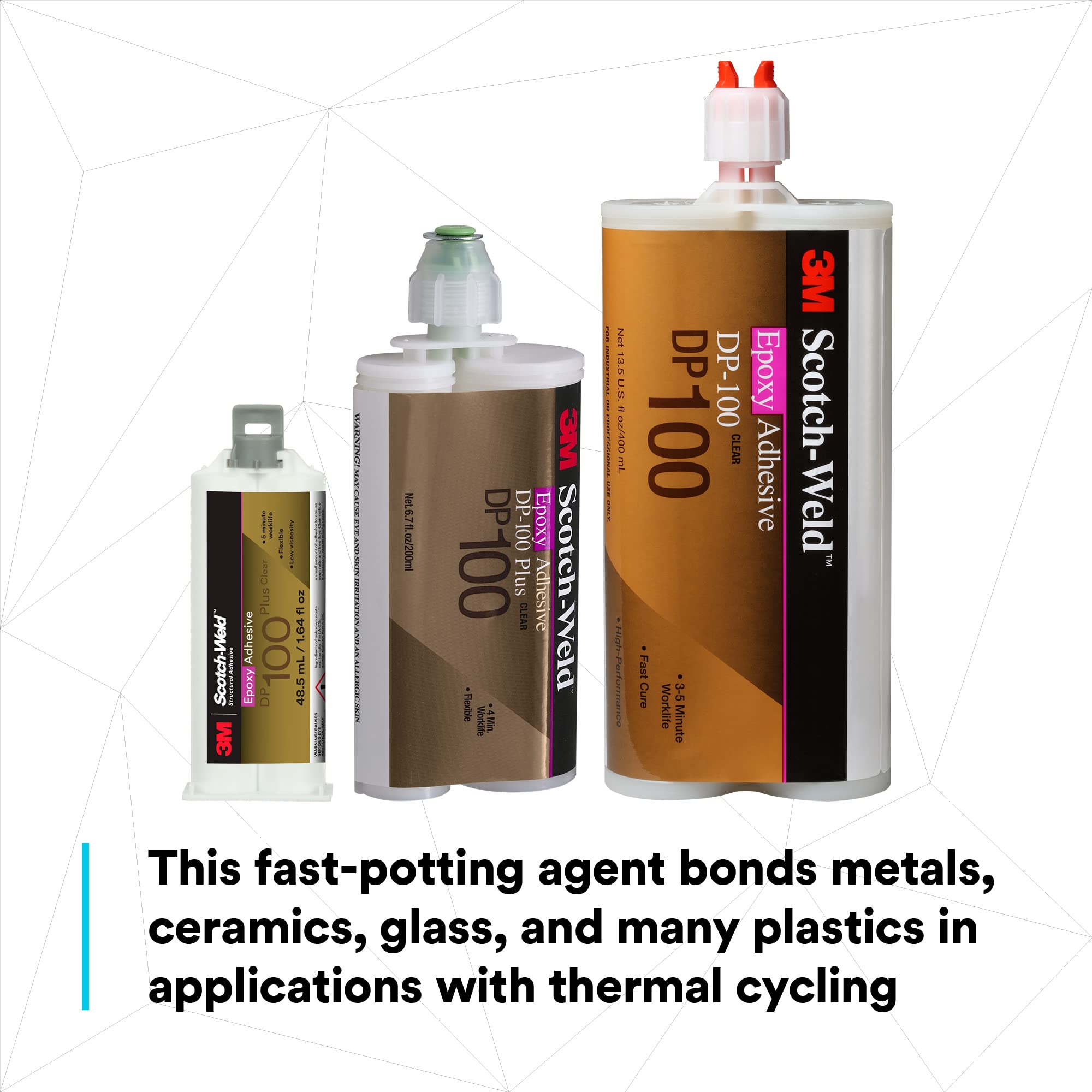 Foto 3 | Adhesivo Epóxico 3 m Scotch-weld Dp100 Plus Transparente 48.5 ml - Venta Internacional