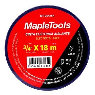 Foto 5 | Cintas Eléctricas Aislante Azul 12 Pack 19mmx18m Maple Tools