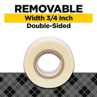 Foto 4 | Cinta Adhesiva De Tela Extraíble, 1 Rollo, 0,75 Cm X 4,57 M, Doble Cara - Venta Internacional.