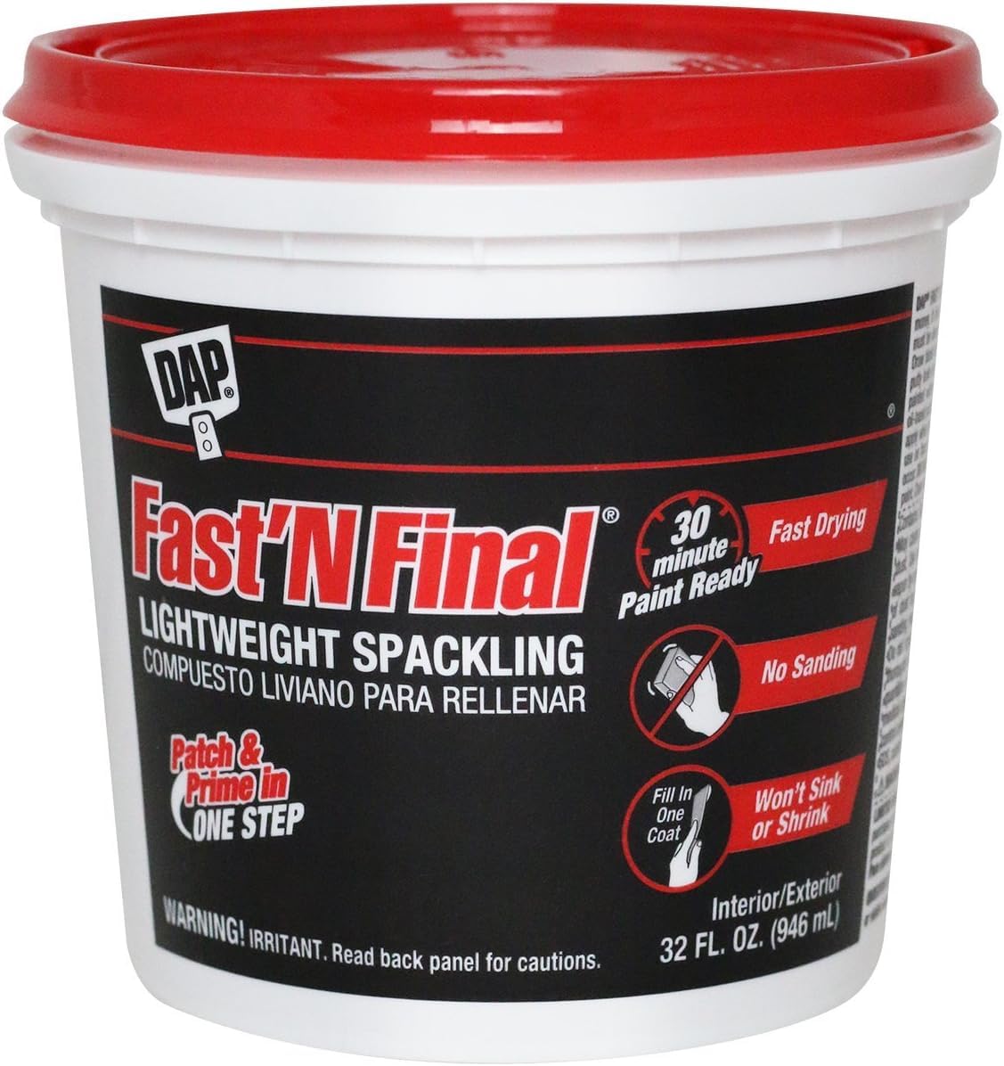 Adhesivos Y Selladores Dap 12142 946 Ml (paquete De 1), Color Blanco - Venta Internacional.