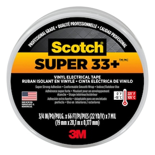 Foto 1 | Cinta Aislante 3m Scotch Super 33+ Negra 19 Mm X 20 M - Venta Internacional.