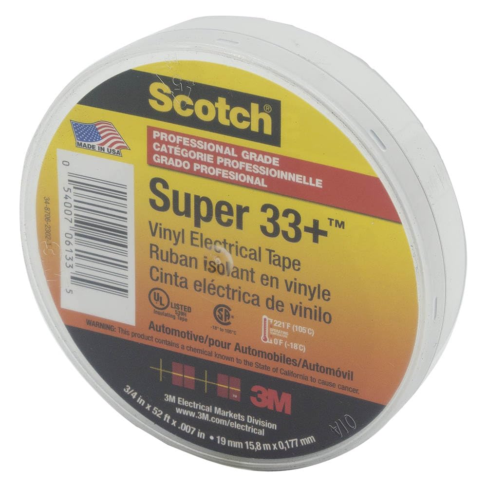 Foto 4 pulgar | Cinta Aislante 3m Scotch Super 33+, 19 Mm X 16 M, Negra, 1 Rollo - Venta Internacional.