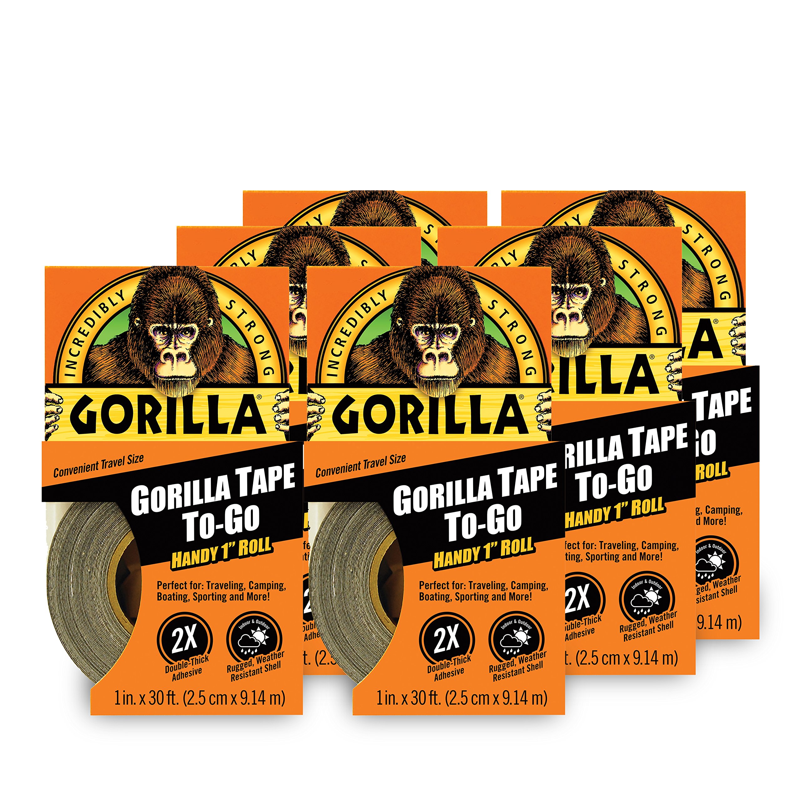 Foto 2 pulgar | Cinta Adhesiva Gorilla Mini To-go De 1 Cm X 9 M, Color Negro, Tamaño 6 Unidades - Venta Internacional.