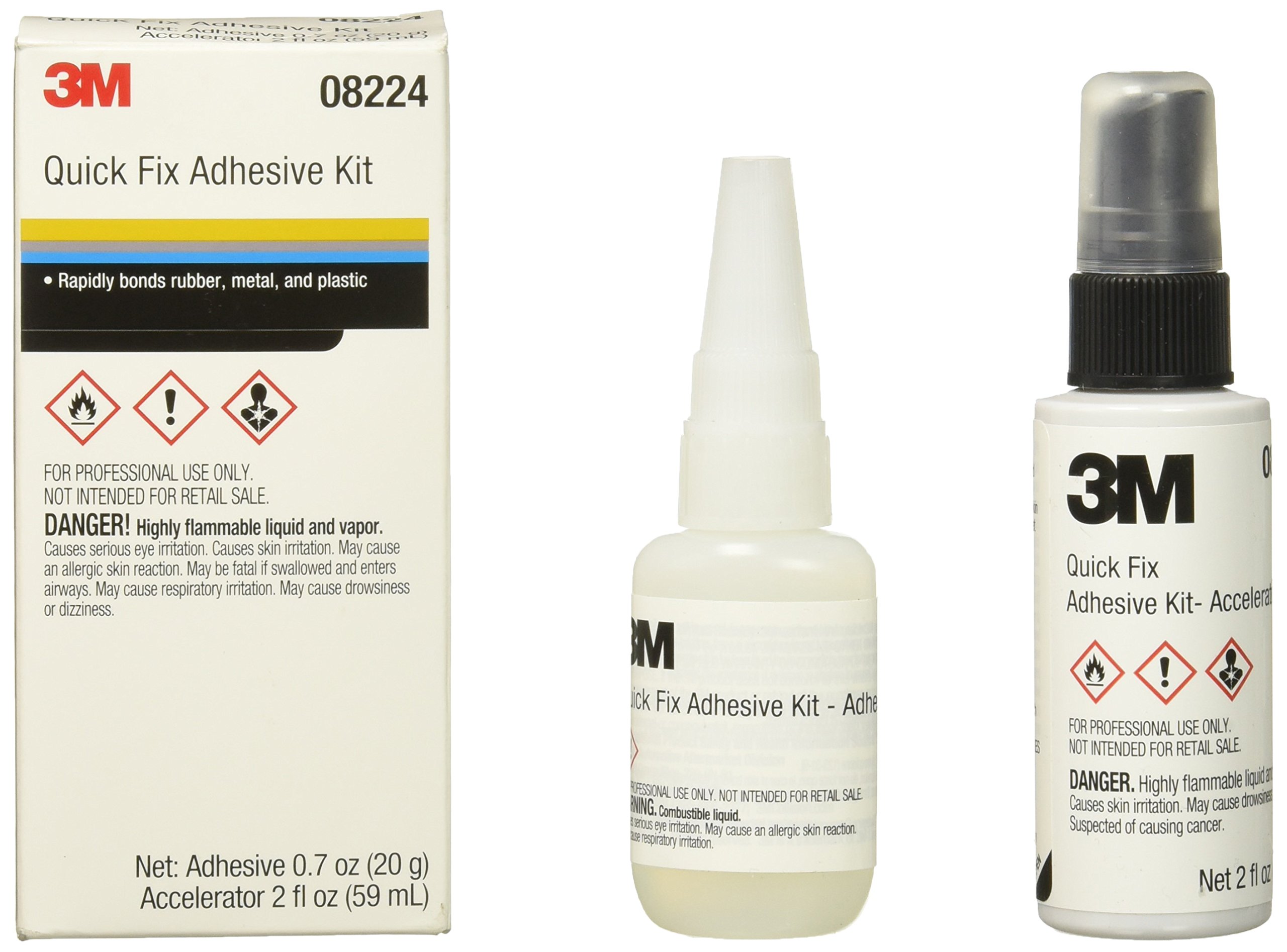 Kit Adhesivo 3m Quick Fix De 20 Ml/acelerador De 60 Ml - Venta Internacional.
