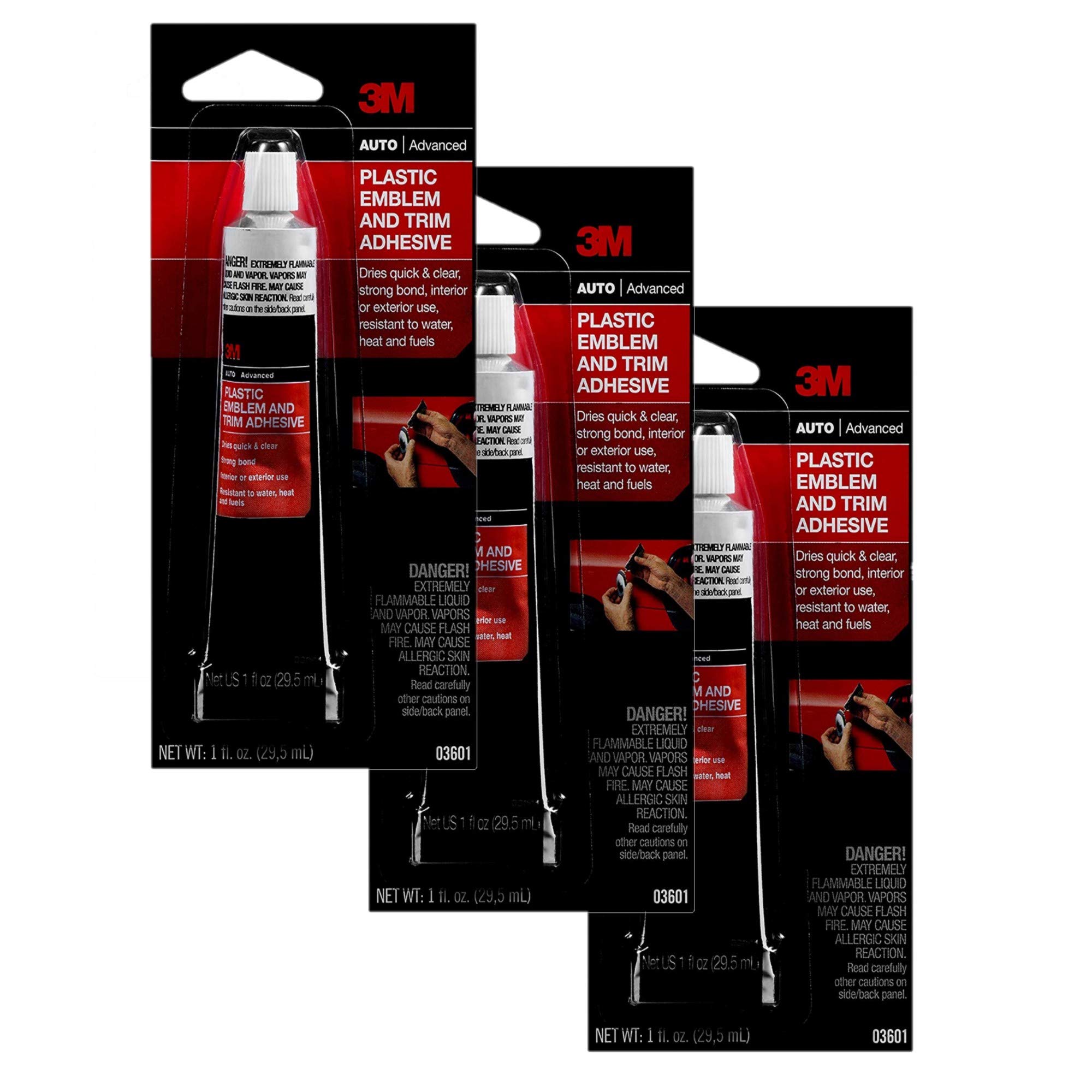 Tubo Adhesivo 3m De Plástico Con Emblema Y Moldura De 30 Ml (paquete De 3) - Venta Internacional.