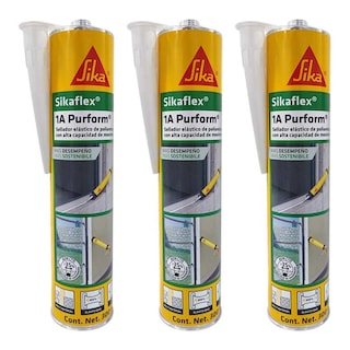 Foto 1 | Pack 3 Silicones Sikaflex-1a Purform Blanco 300 Ml