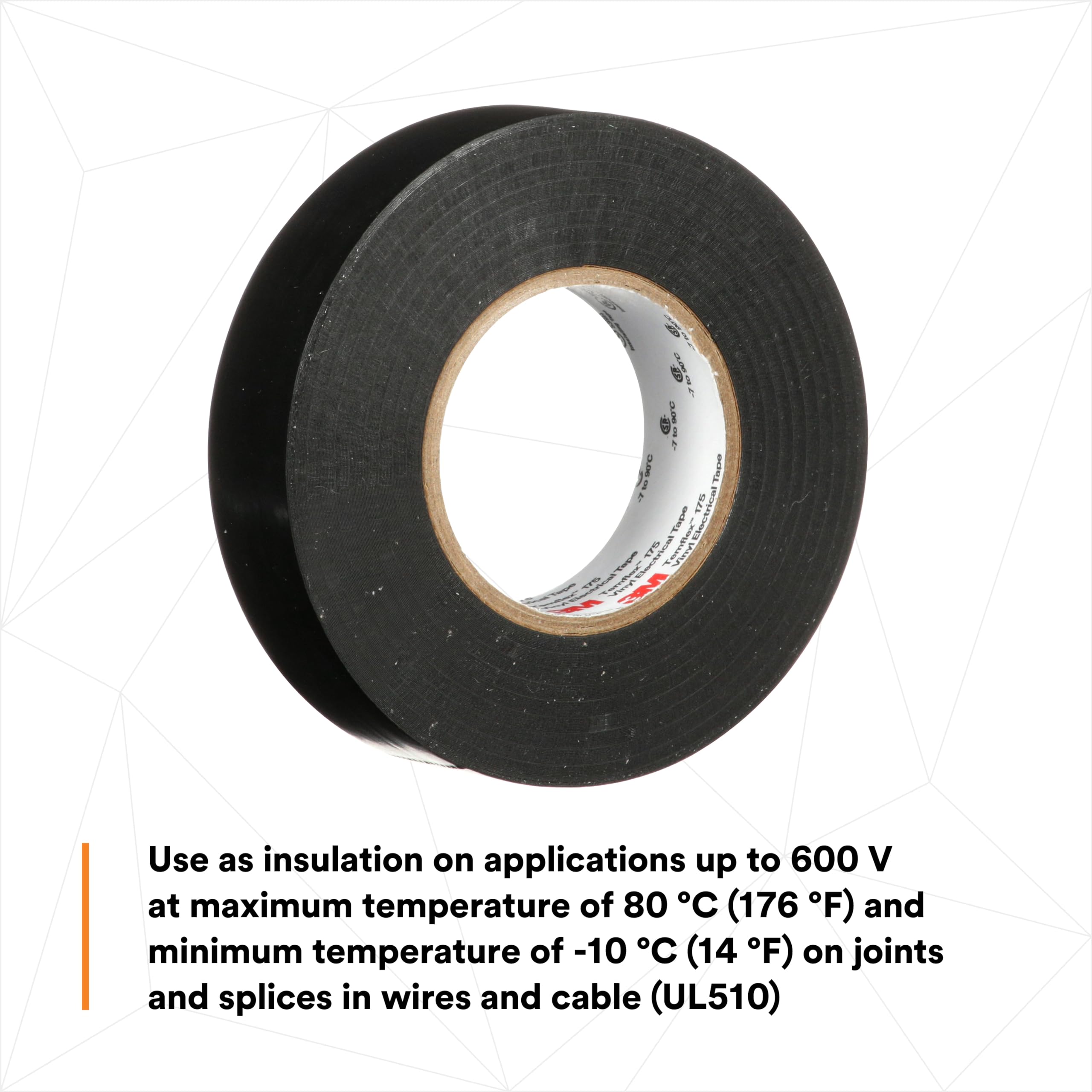 Foto 5 pulgar | Cinta Aislante 3m Temflex Vinyl 175 Ignífuga, 10 Rollos - Venta Internacional.