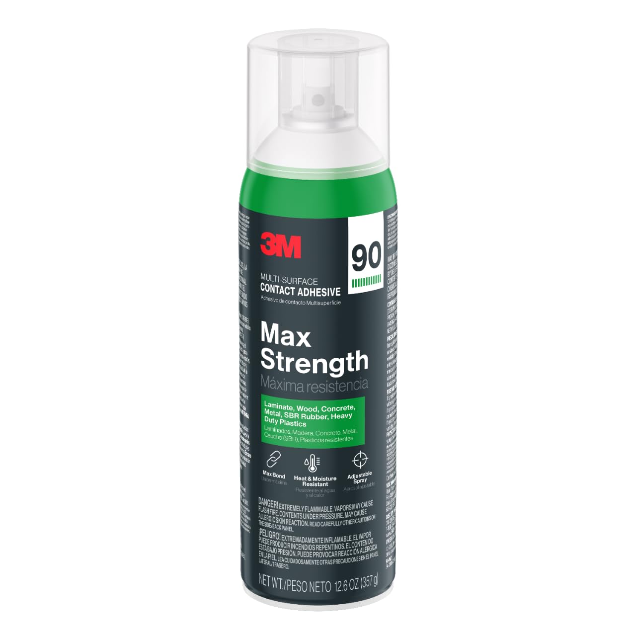 Foto 2 pulgar | Adhesivo De Contacto 3m Max Strength 90 Para Múltiples Superficies, 375 Ml - Venta Internacional.