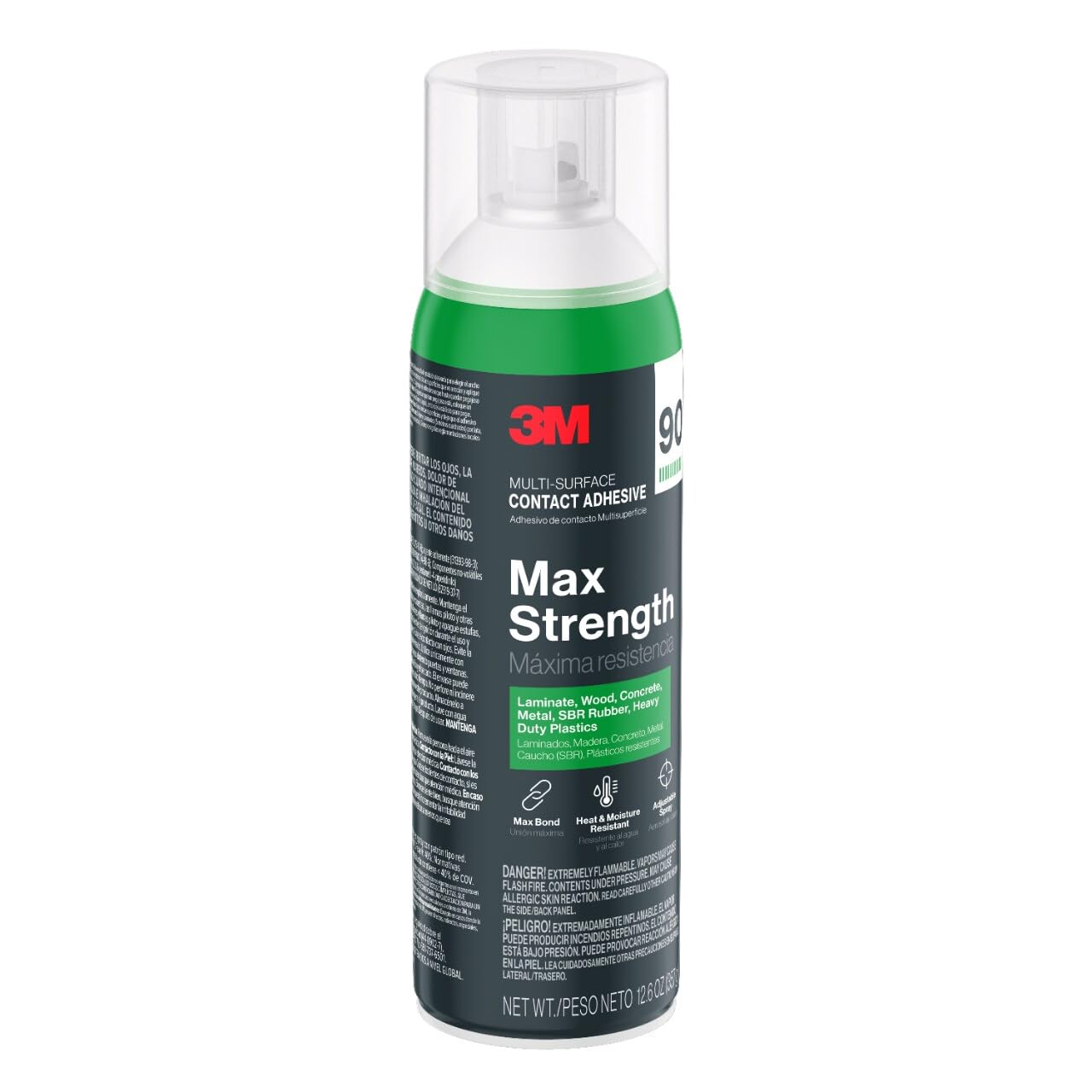 Foto 5 pulgar | Adhesivo De Contacto 3m Max Strength 90 Para Múltiples Superficies, 375 Ml - Venta Internacional.