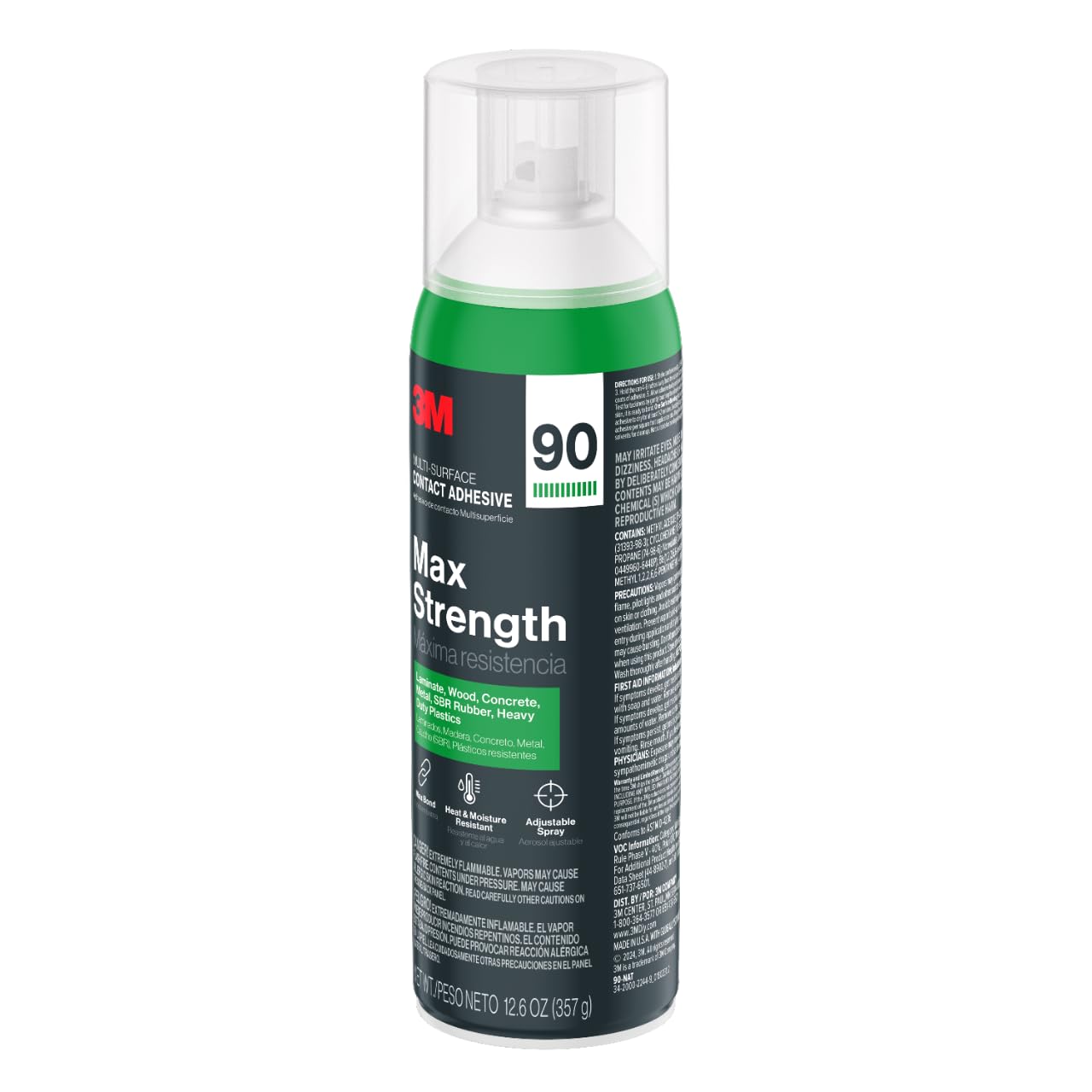 Foto 7 pulgar | Adhesivo De Contacto 3m Max Strength 90 Para Múltiples Superficies, 375 Ml - Venta Internacional.