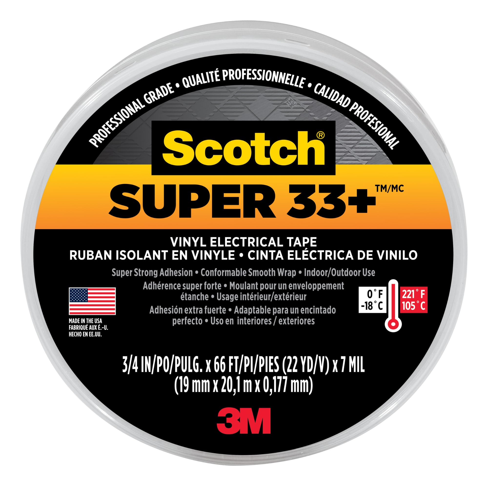 Foto 2 | Cinta Aislante 3m Scotch Super 33+ De Vinilo, 19 Mm X 20 M - Venta Internacional.