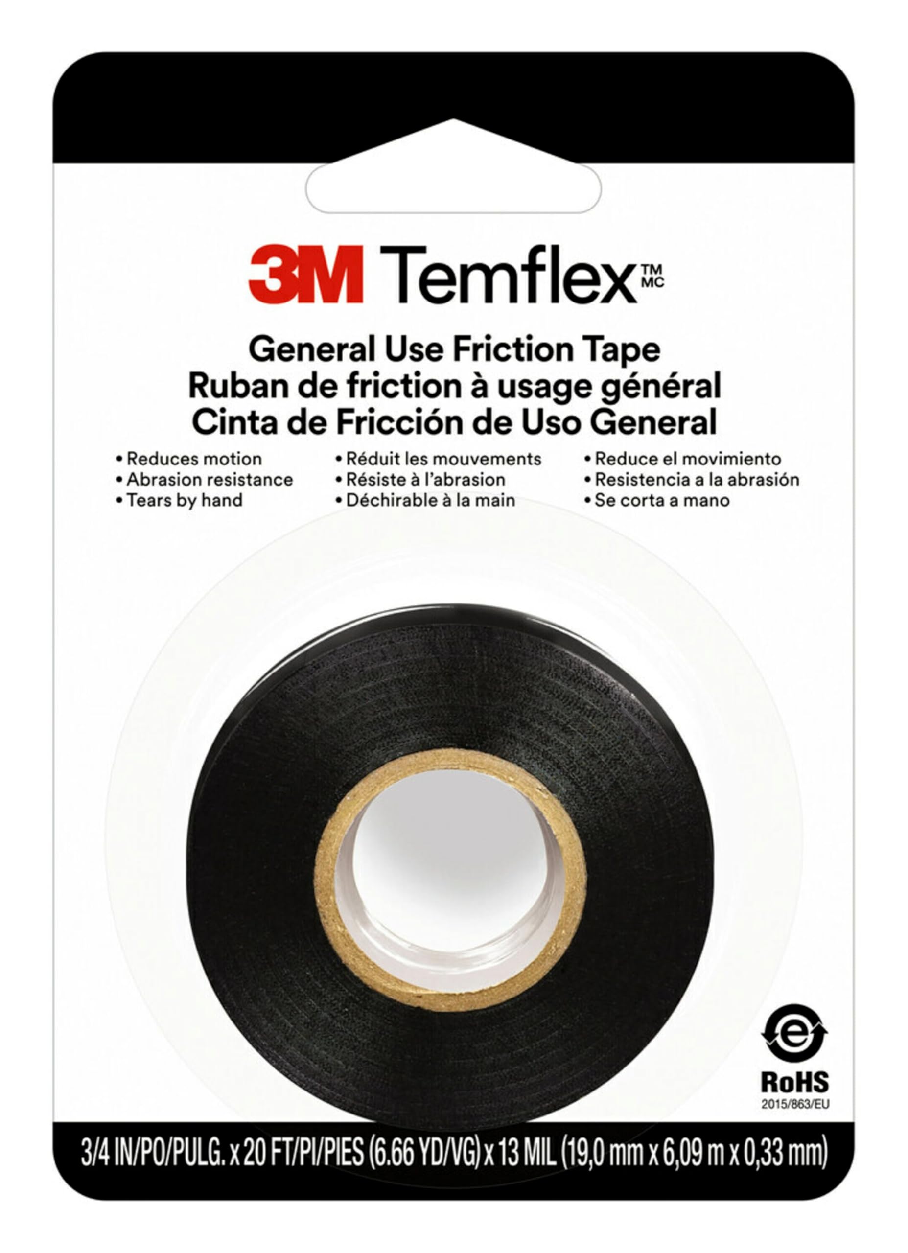 Foto 3 pulgar | Cinta Aislante 3m Temflex 1700 19 Mm X 18 M Negra (3 Rollos) - Venta Internacional.