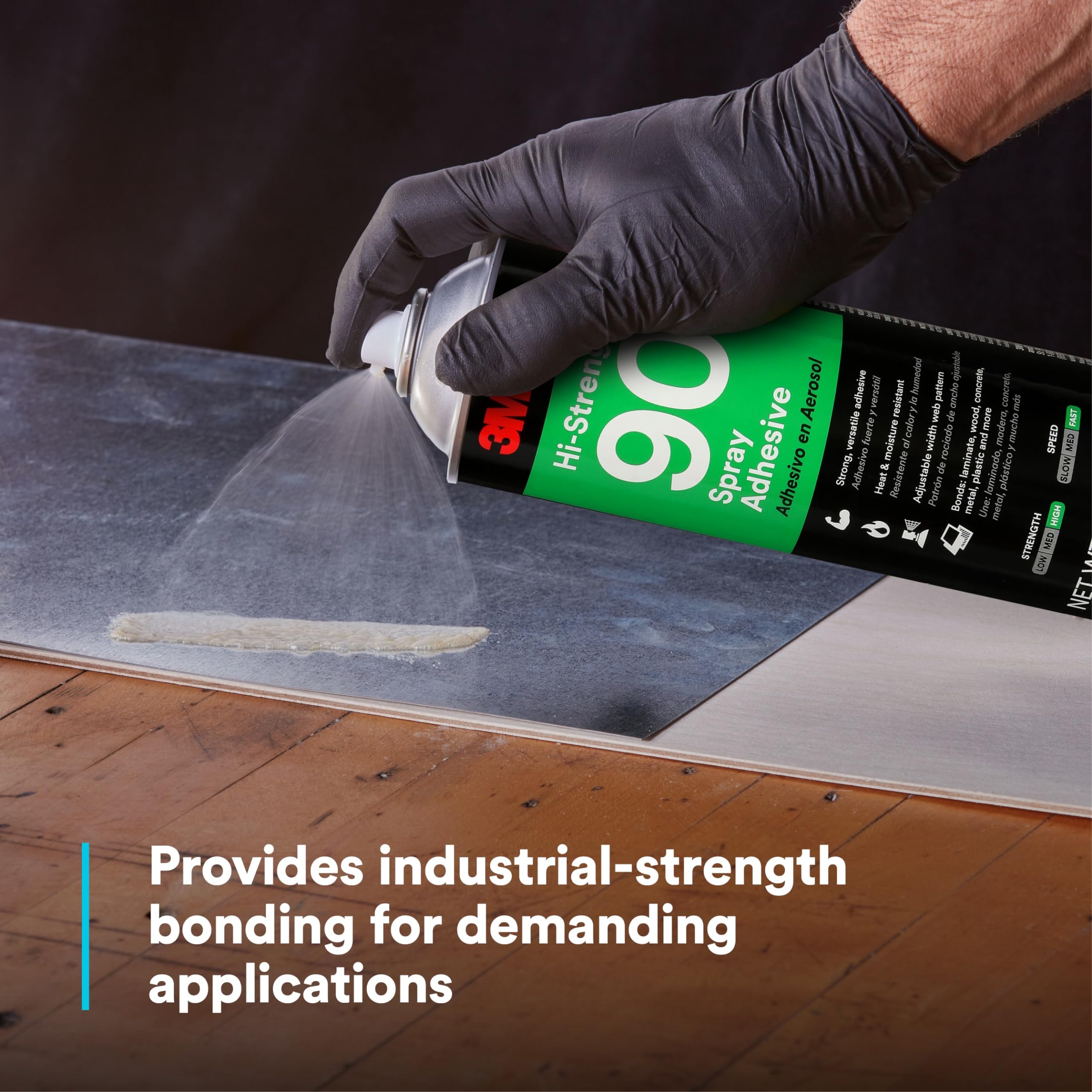 Foto 4 pulgar | Adhesivo en Aerosol 3m Hi-strength 90 Transparente 500 g - Venta Internacional