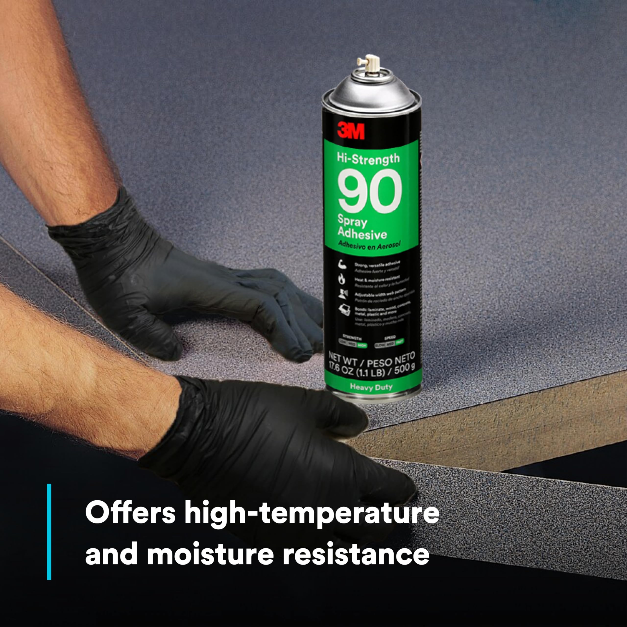 Foto 5 pulgar | Adhesivo en Aerosol 3m Hi-strength 90 Transparente 500 g - Venta Internacional
