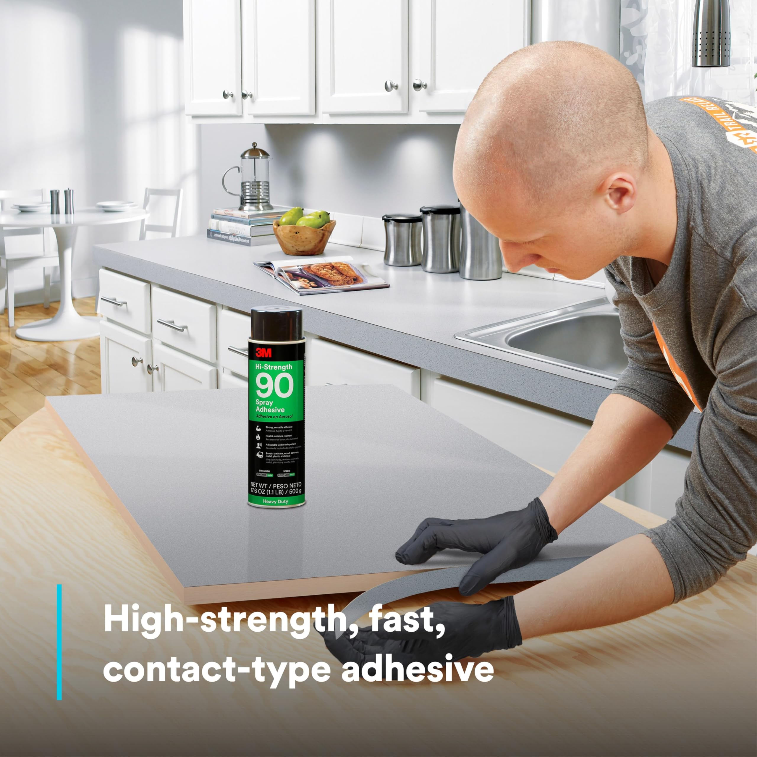 Foto 6 pulgar | Adhesivo en Aerosol 3m Hi-strength 90 Transparente 500 g - Venta Internacional