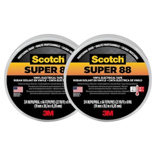 Foto 1 | Cinta Aislante 3m Scotch Super 88 De Vinilo -18 A 105 °c, Paquete De 2 - Venta Internacional.