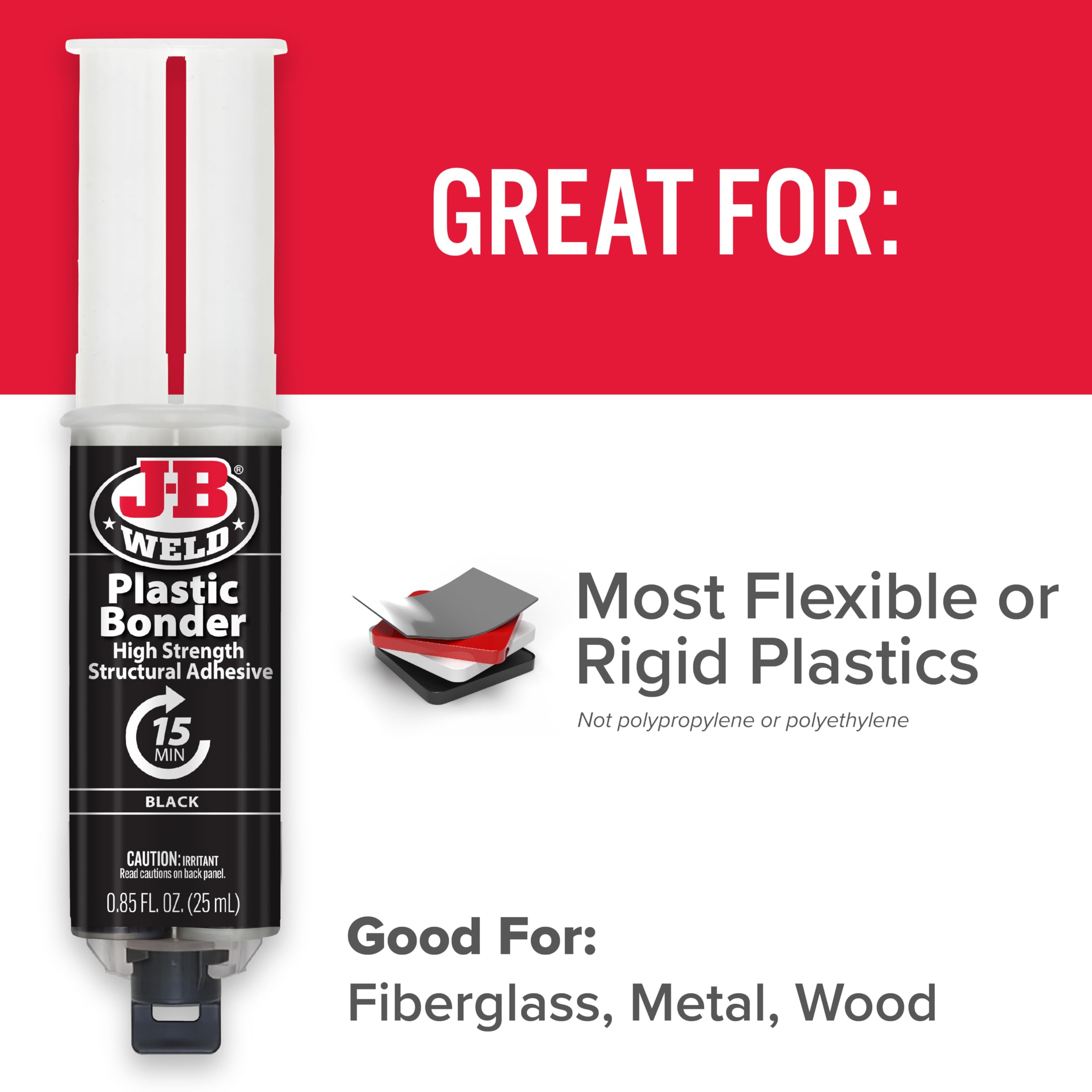 Foto 6 pulgar | Panel De Plástico Adhesivo J-b Weld 50139, 25 Ml, Negro - Venta Internacional.
