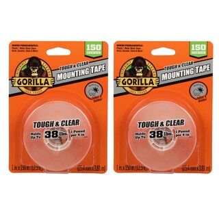 Foto 1 | Cinta Adhesiva De Montaje Gorilla Tough & Clear Extra Grande - Venta Internacional.