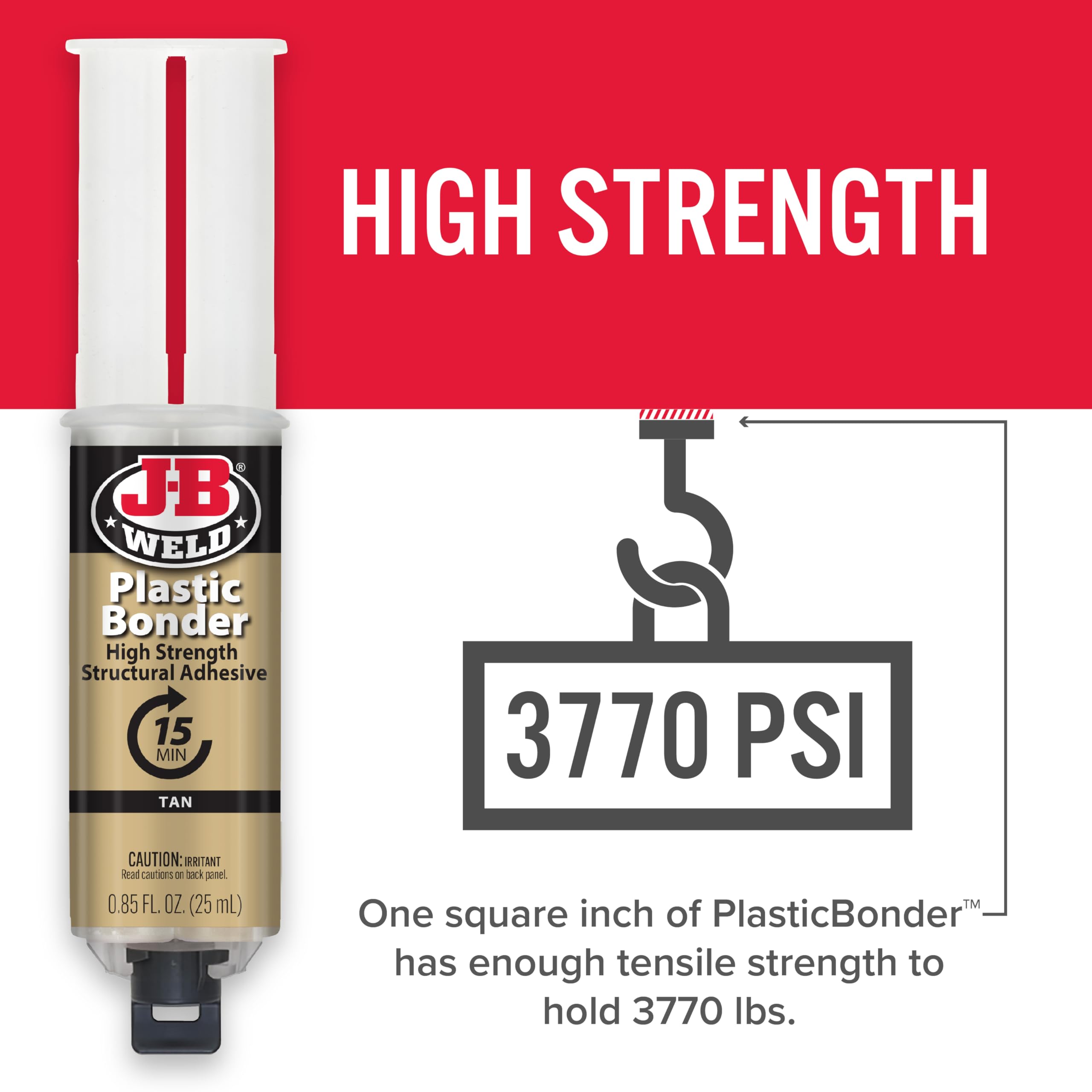 Foto 5 pulgar | Adhesivo J-b Weld Plasticbonder, Color Canela, 25 Ml, Alta Resistencia, Paquete De 2 - Venta Internacional.