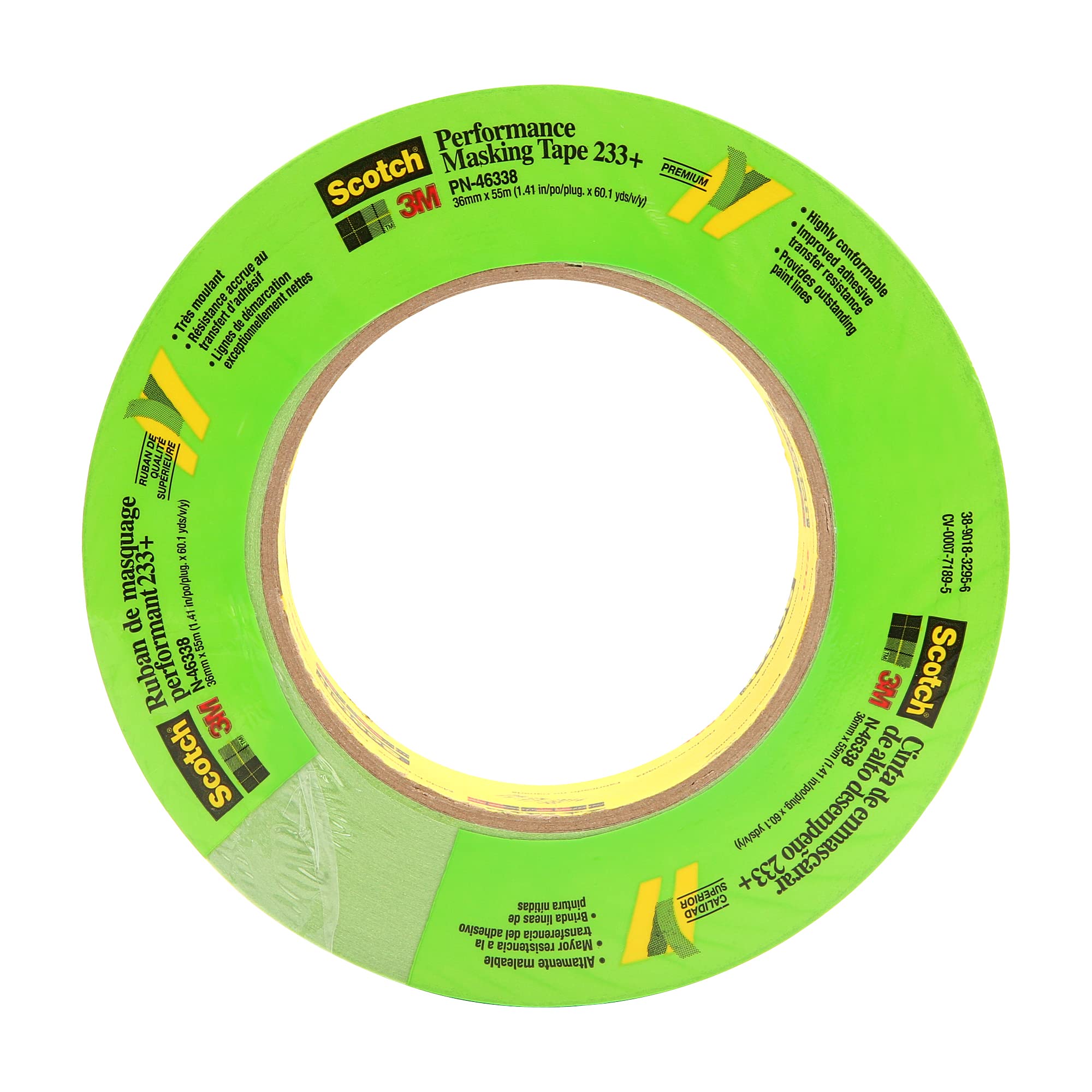 Foto 3 pulgar | Cinta Adhesiva 3m Scotch Performance 233+ 36 Mm X 55 Mm, Color Verde - Venta Internacional.
