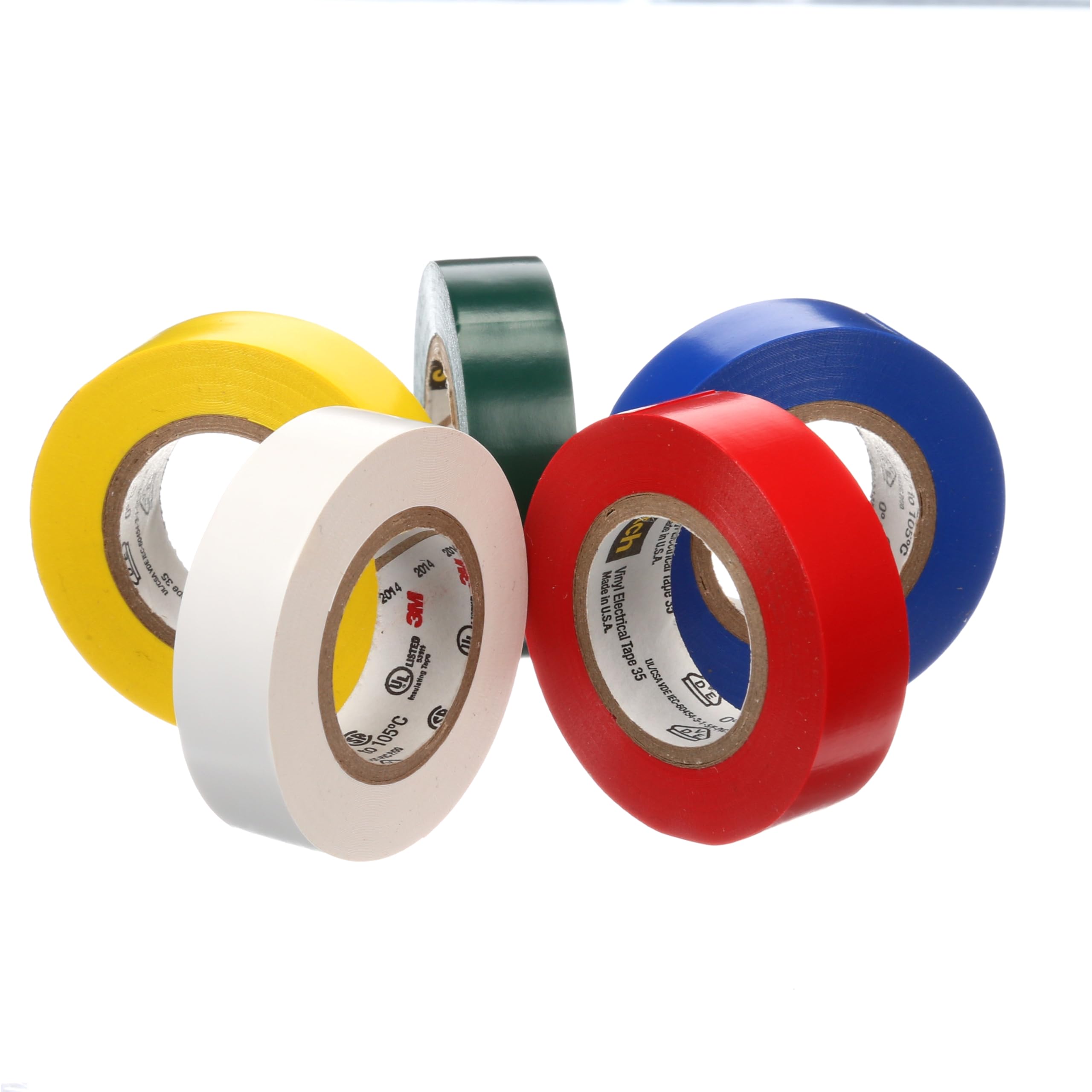 Foto 4 pulgar | Cinta Aislante De Vinilo Escocés, 35 Rollos, Paquete De 5 Rollos, Multicolor - Venta Internacional.