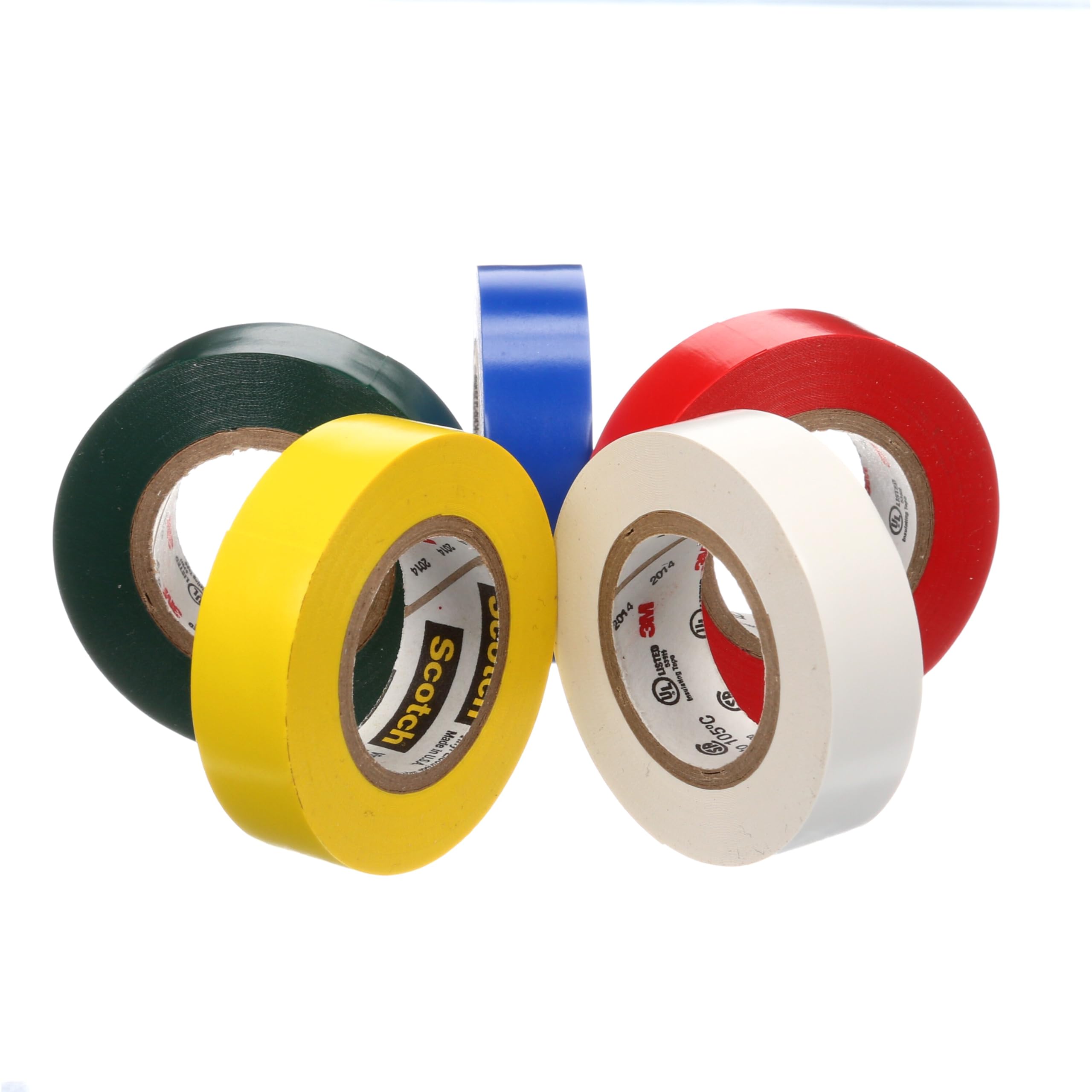Foto 5 pulgar | Cinta Aislante De Vinilo Escocés, 35 Rollos, Paquete De 5 Rollos, Multicolor - Venta Internacional.