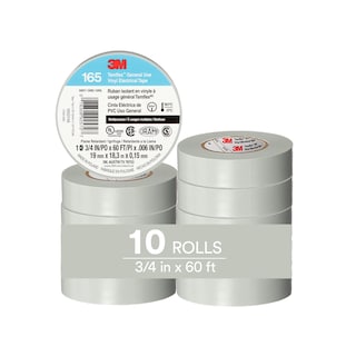 Foto 1 | Cinta Aislante 3m Temflex 165 Gris 19 Mm X 18 M Paquete De 10 Rollos - Venta Internacional.