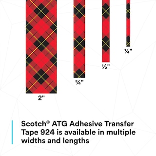 Foto 6 | Cinta Adhesiva De Transferencia 3m Scotch Atg 924 Transparente 18 Mm X 33 M - Venta Internacional.