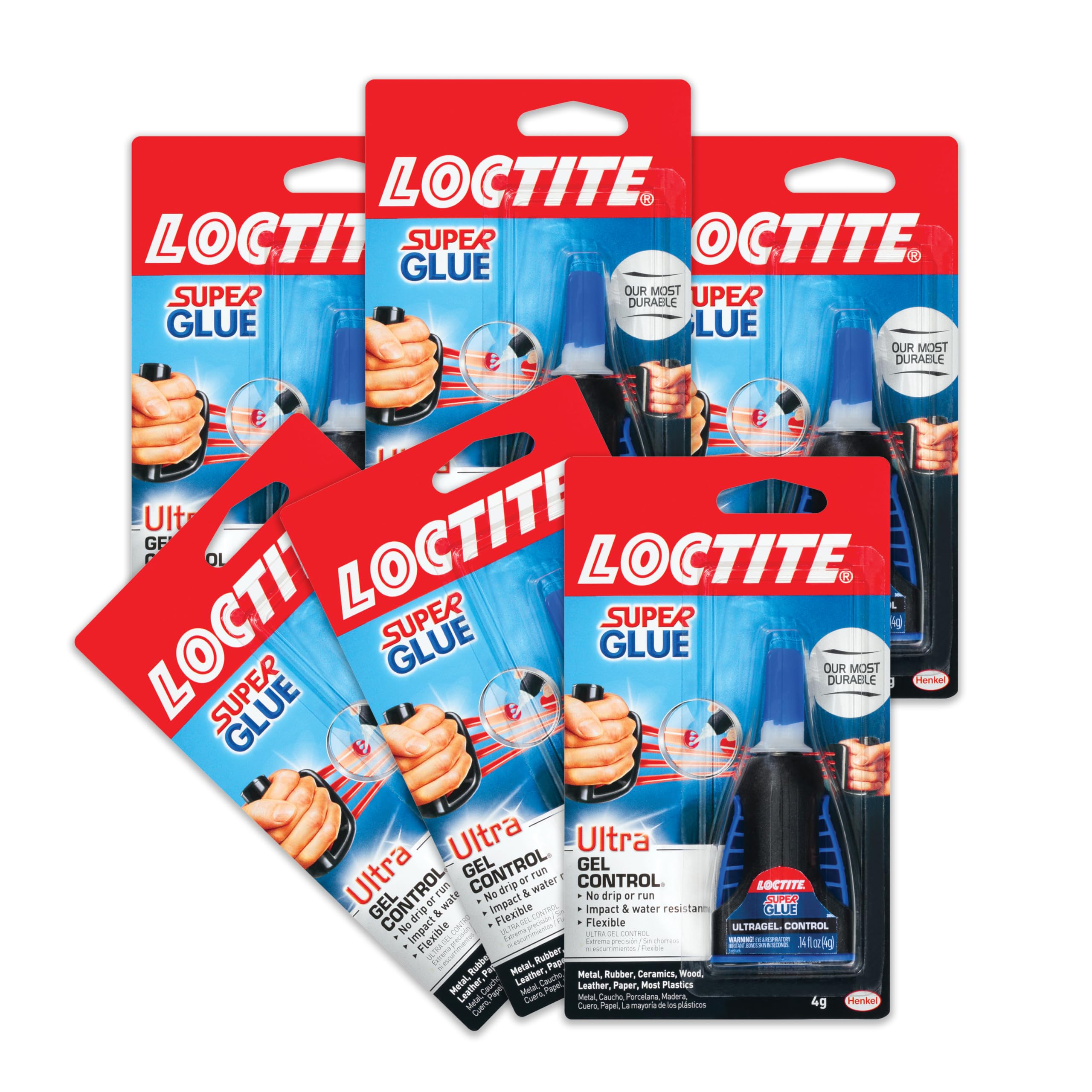 Foto 2 pulgar | Super Glue Loctite Ultra Gel Control  4 Ml  6 Unidades  Transparente - Venta Internacional.