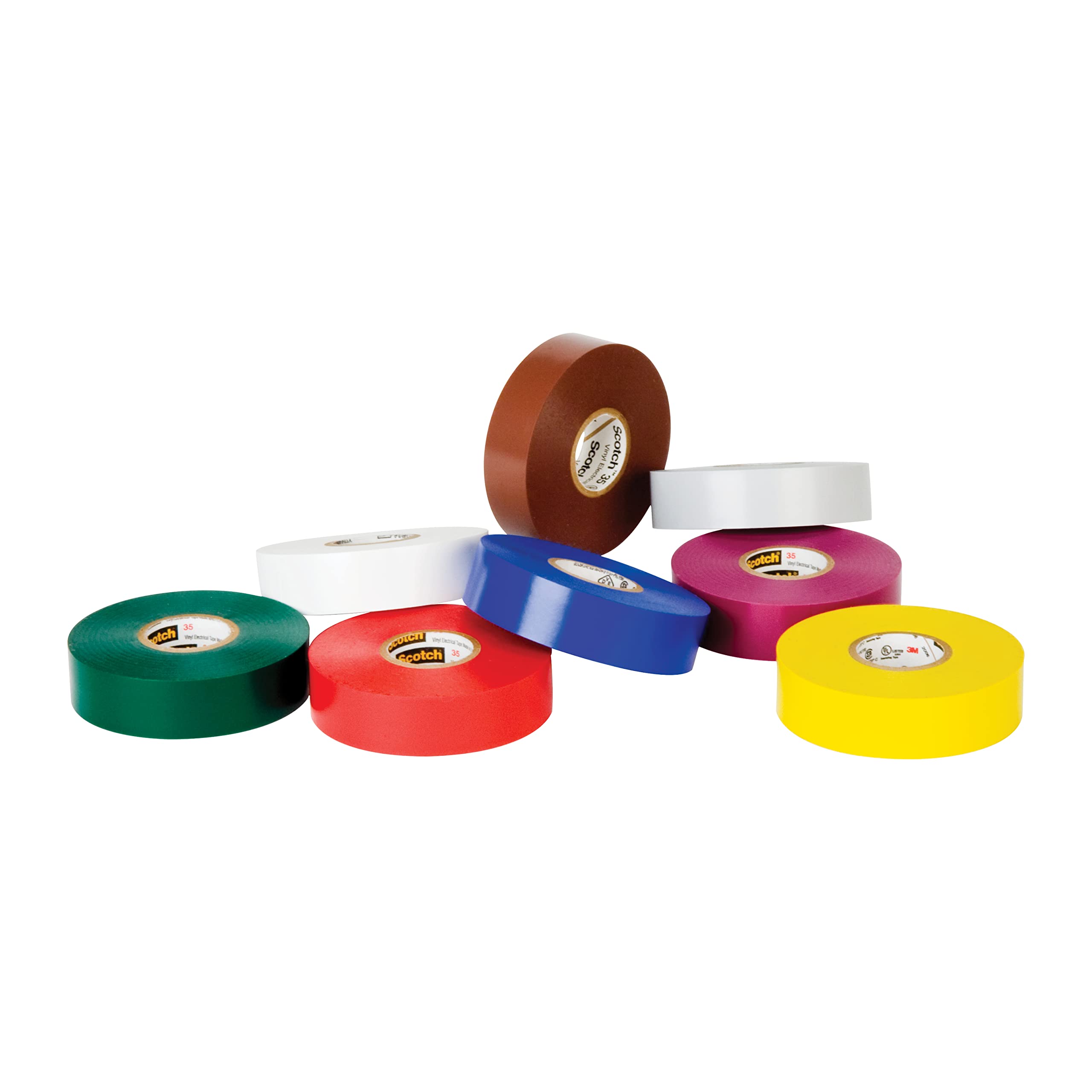Foto 2 pulgar | Cinta Aislante De Vinilo Escocés 3m Con Codificación De Colores 35  1 27 Cm X 6 M - Venta Internacional.