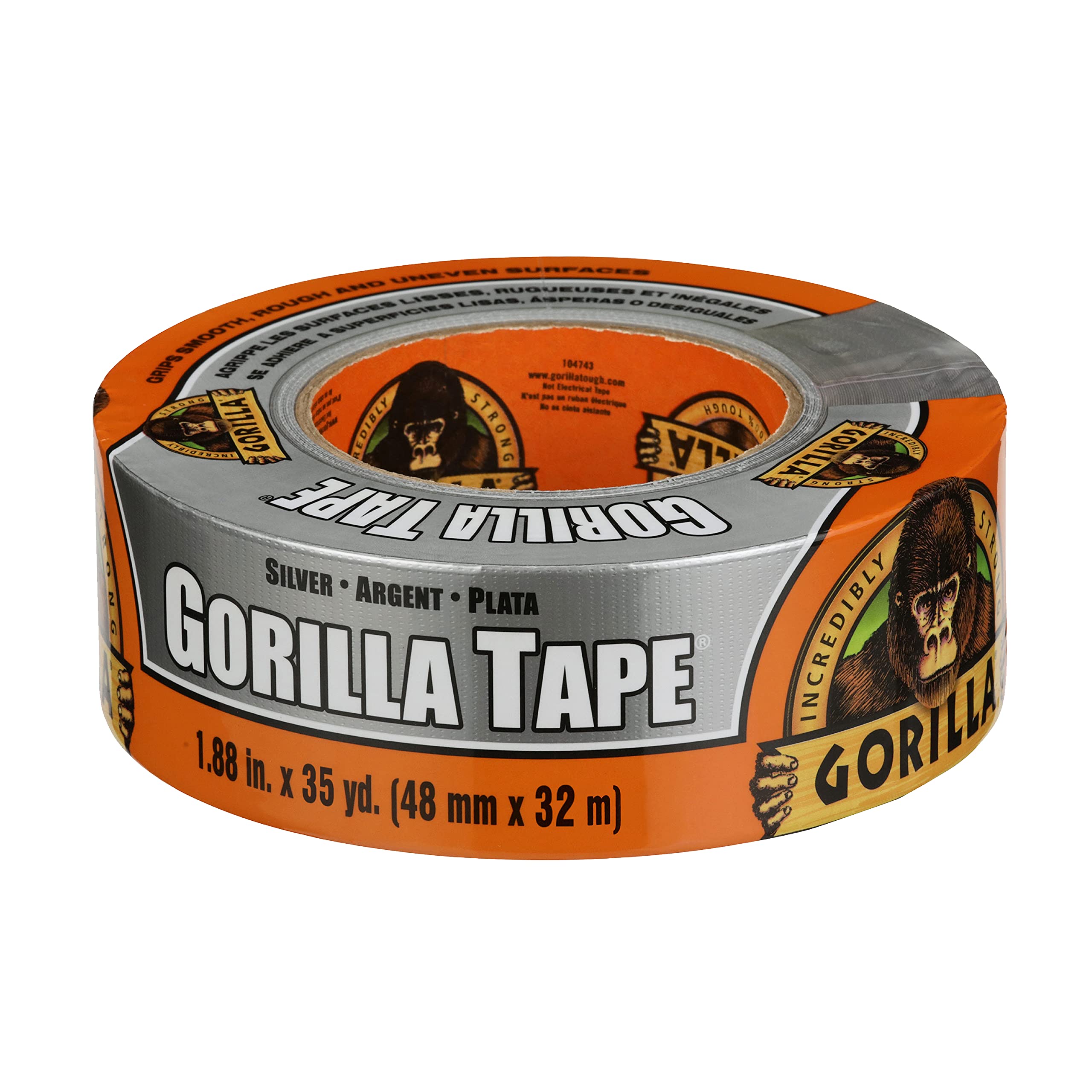 Foto 3 | Cinta Adhesiva Gorilla Silver  1 88 Cm X 32 M  Paquete De 1 - Venta Internacional.